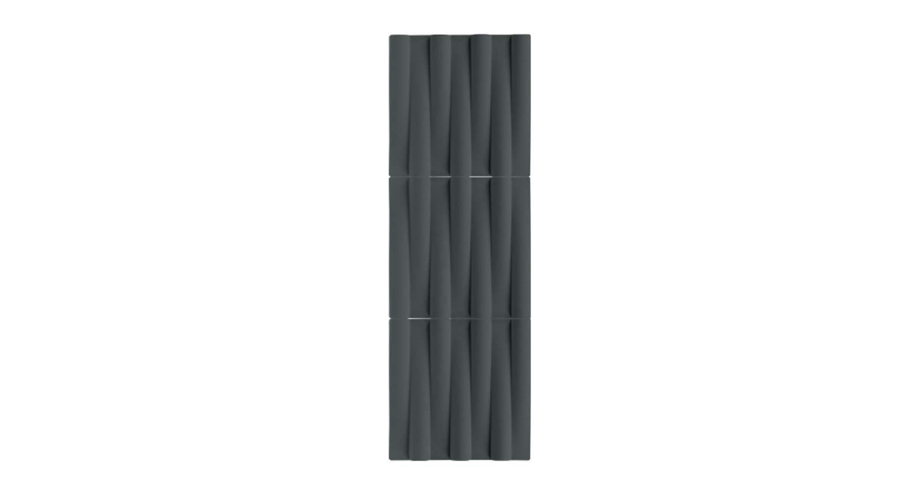 3D Tube Acoustic Panel - Dark Gray Sound Absorbing Wall Panels for Home & Office by Uplift Desk | Noise Reduction for Studios, Theaters & Conference Rooms