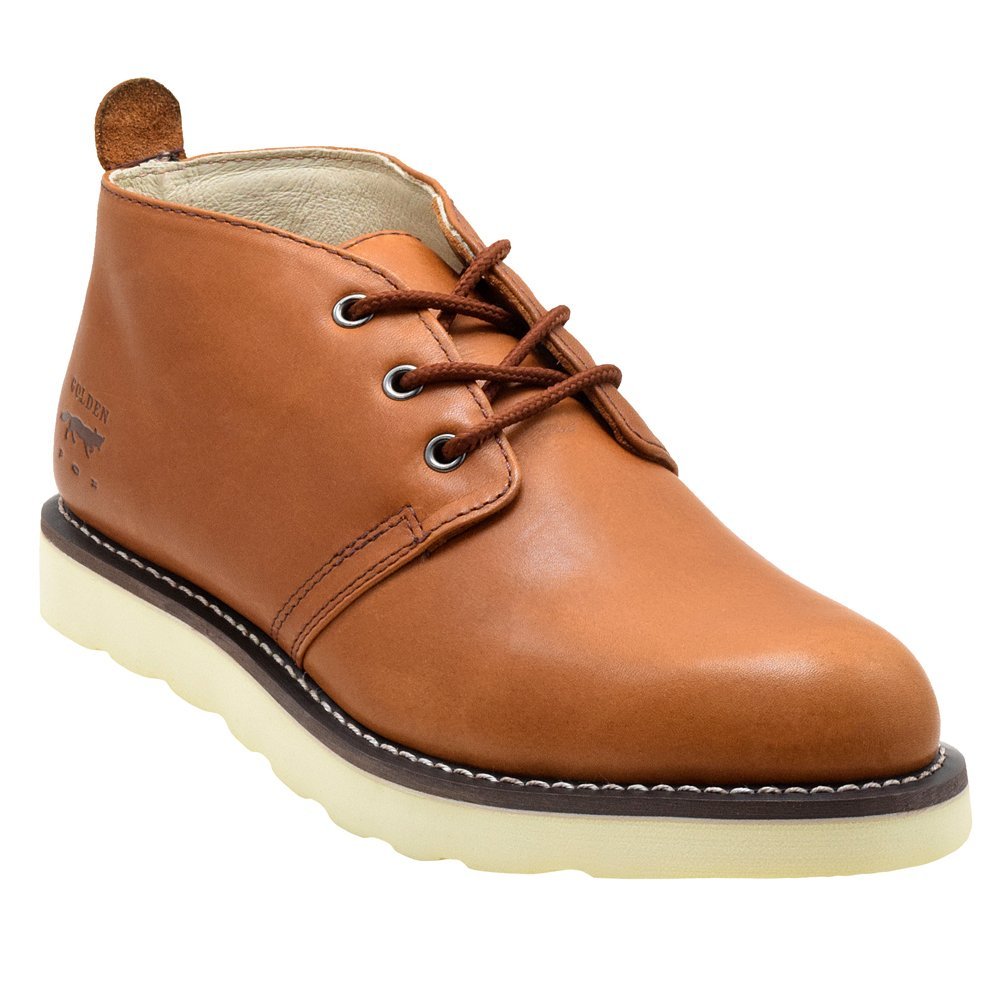 Golden Fox Men's American Heritage Work Chukka Boot - Lightweight Oil-Resistant Wedge Sole for Construction & Outdoor Work | Durable Comfort Boots for Job Sites, Hiking & Casual Wear