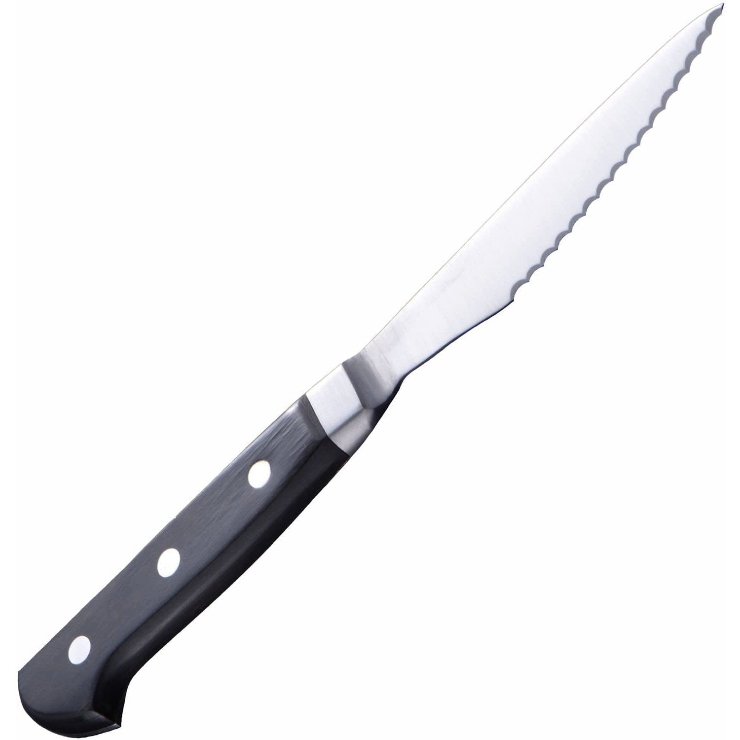Premium Japanese Wood Handle Steak Knife Set - 230mm High-Carbon Stainless Steel Blade - Perfect for Steak Dinners, BBQ Parties & Gourmet Cooking