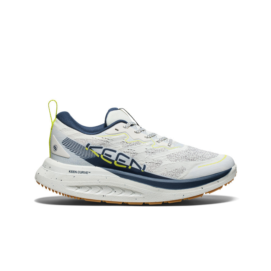 Men's WK400 II Walking Shoes - Comfortable & Lightweight Sneakers for Men | Star White/Navy Blue | Perfect for Walking, Running & Daily Wear