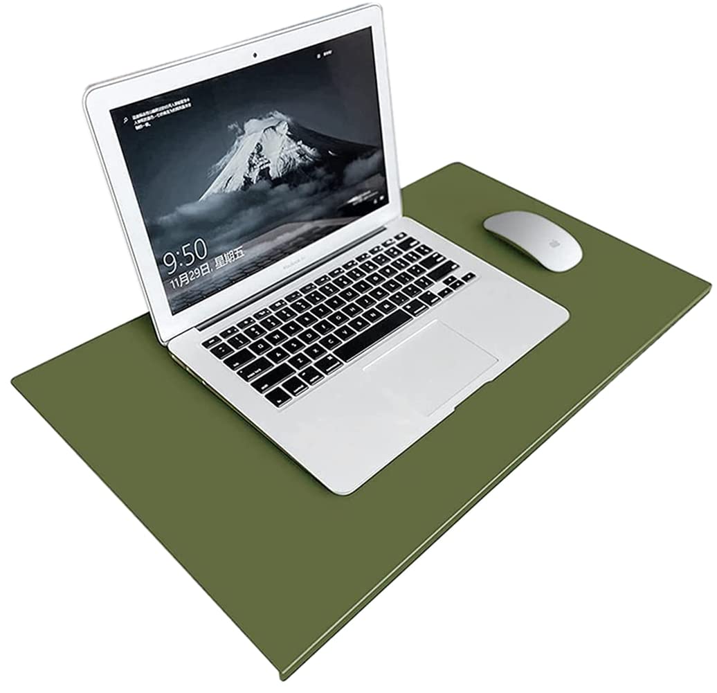 Premium Office Desk Pad with Edge Protector - Large Non-Slip Leather Blotter Mat for Laptop, Keyboard & Mouse | Waterproof Writing Surface & Gaming Mat | Perfect for Home Office, Workstation & PC Gaming Setup