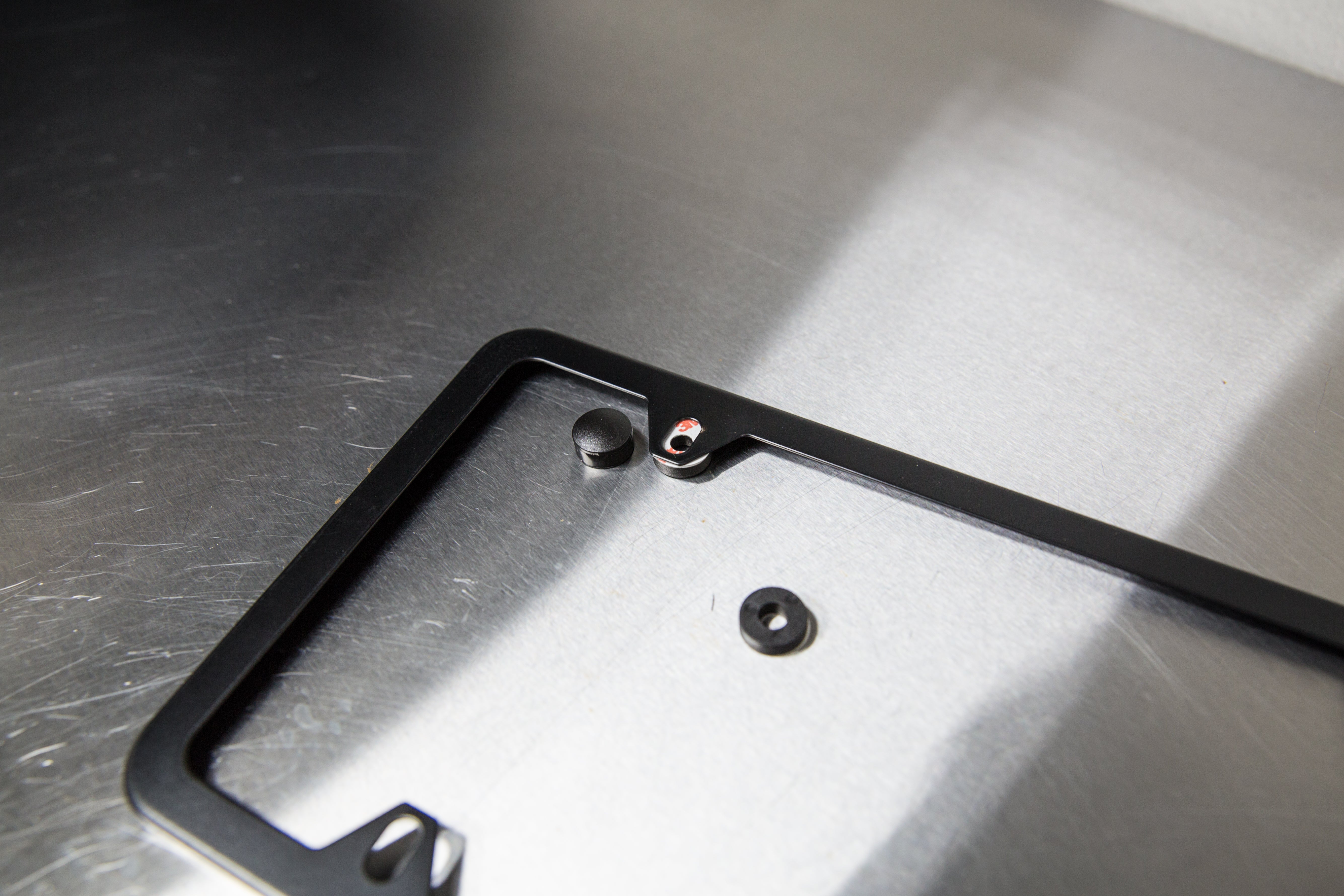 Premium Stainless Steel License Plate Frame - Rustproof & Durable Car Accessory for US Vehicles - Perfect for Cars, Trucks & SUVs - Enhances Vehicle Appearance & Protection
