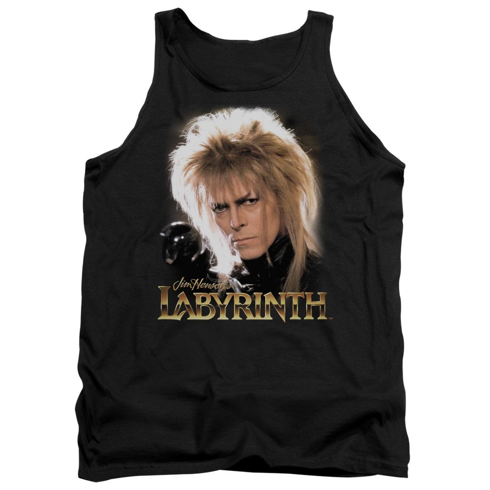 Labyrinth Jareth Unisex Tank Top for Adults - Vintage Movie Inspired Graphic Tee - Perfect for Cosplay, Halloween & David Bowie Fans