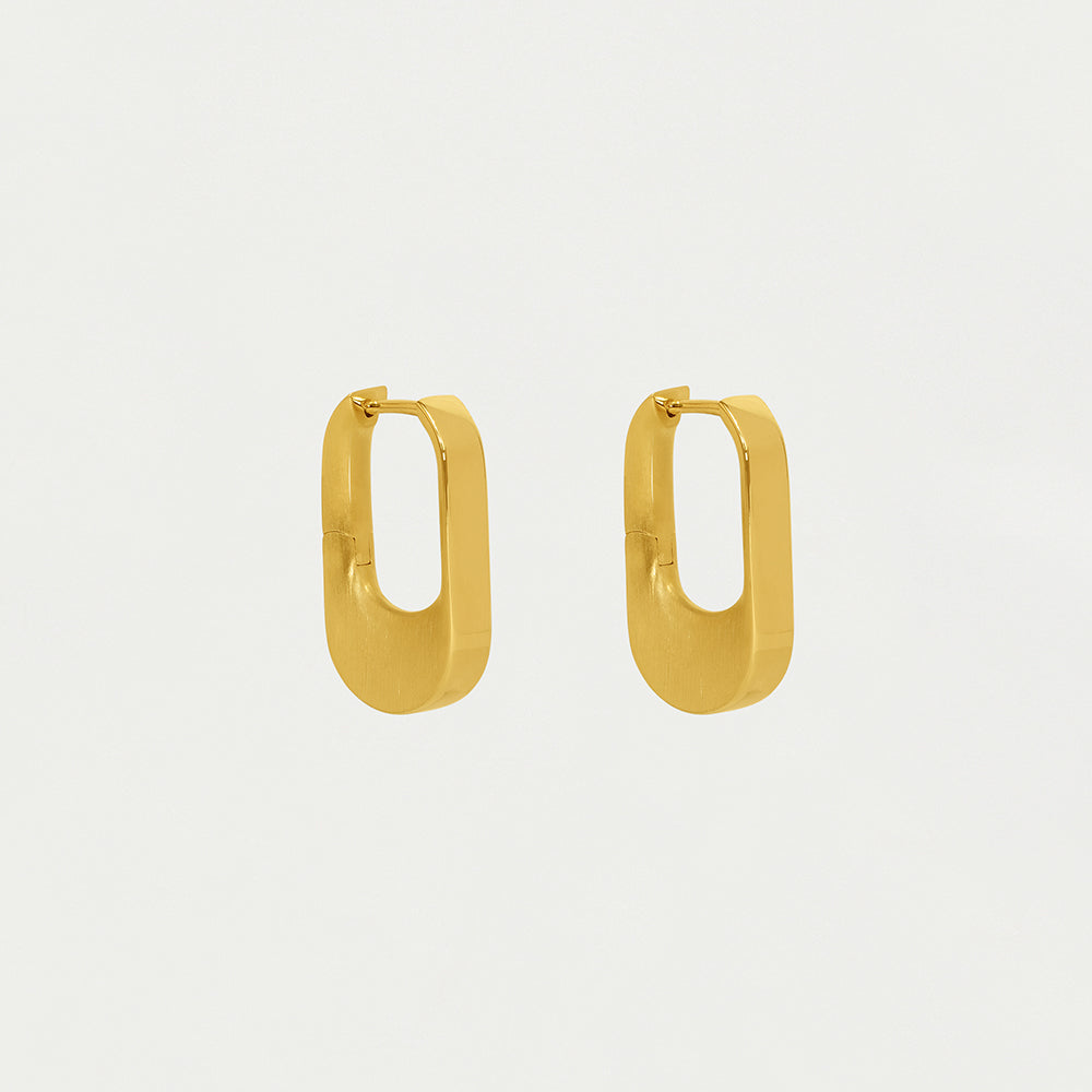 Crosby Hinged Huggie Hoop Earrings in 14K Gold - Perfect for Everyday Wear, Gifts & Special Occasions