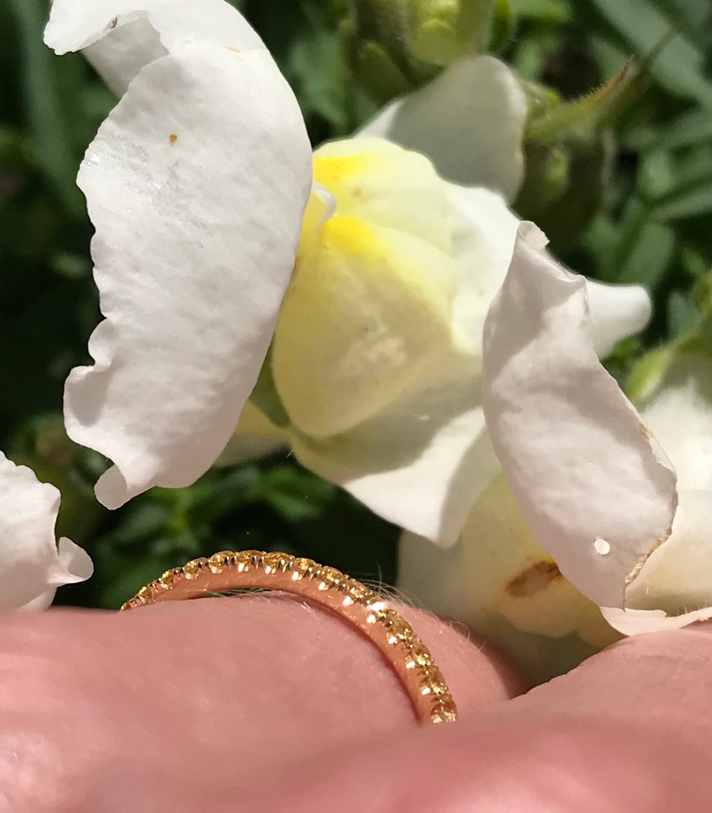 18ct Yellow Gold Yellow Sapphire Half Eternity Ring - Size N | Elegant Wedding Band, Anniversary Gift for Her, Perfect for Bridal Jewelry & Special Occasions