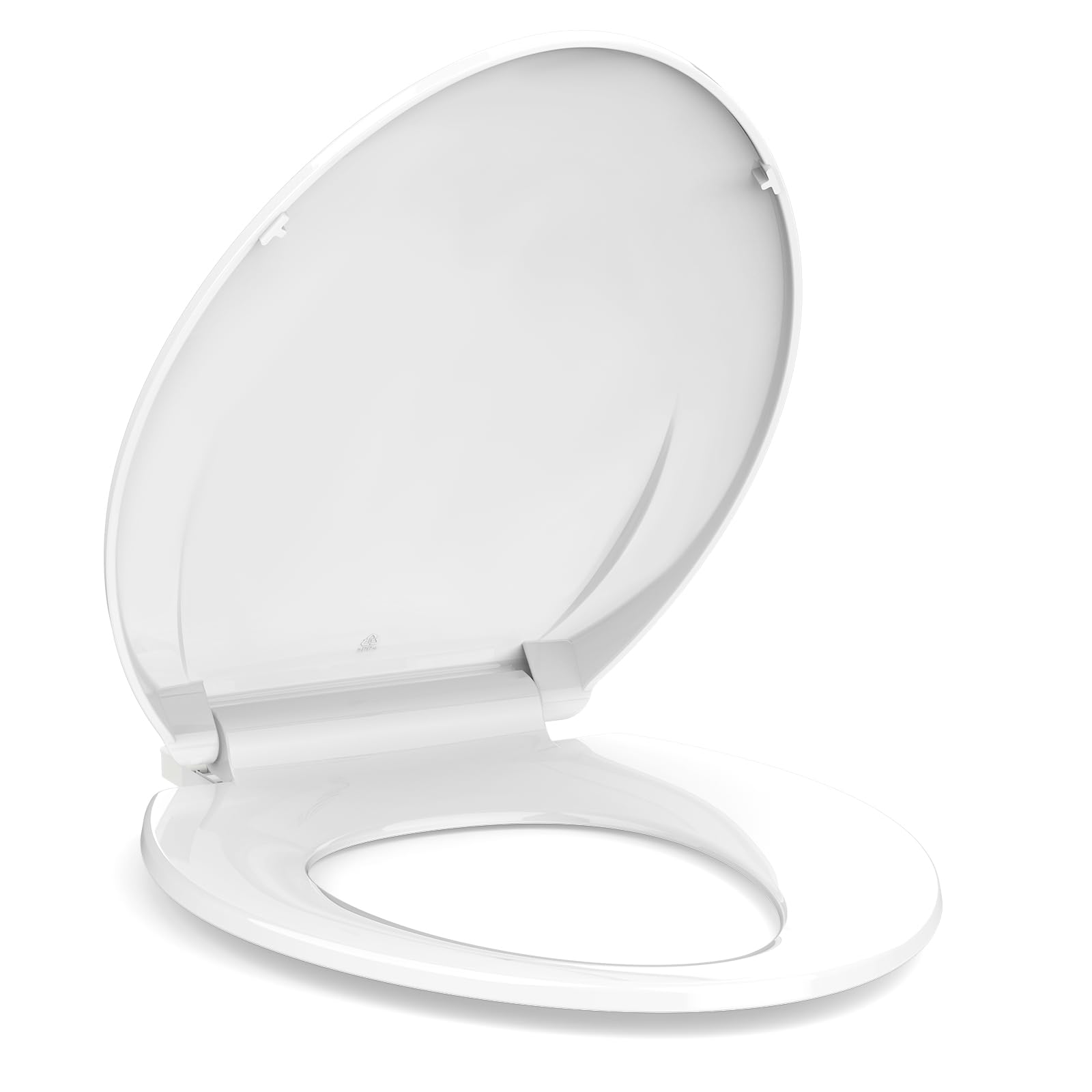 Elongated Toilet Seat with Quick-Release Hinges - Soft Close, No-Slip Design, Easy Installation & Cleaning - Fits Most Elongated Toilets (White) - Perfect for Modern Bathrooms, Guest Rooms & High-Traffic Homes