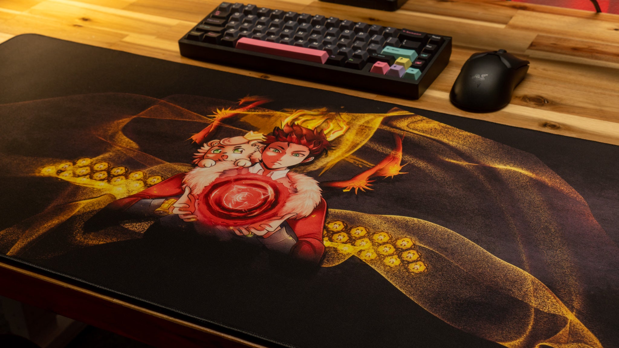 King Royal Glide Large Gaming Mouse Pad - Non-Slip Desk Mat for Content Creators & Gamers - Perfect for Streaming, Esports & Office Work
