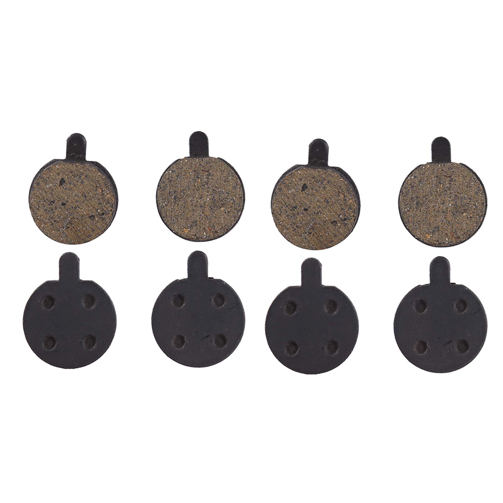 4 Pairs Disc Brake Pads - Resin & Semi-Metal Brake Pads for Road & Mountain Bikes - Perfect for Commuting, Trail Riding & Off-Road Adventures