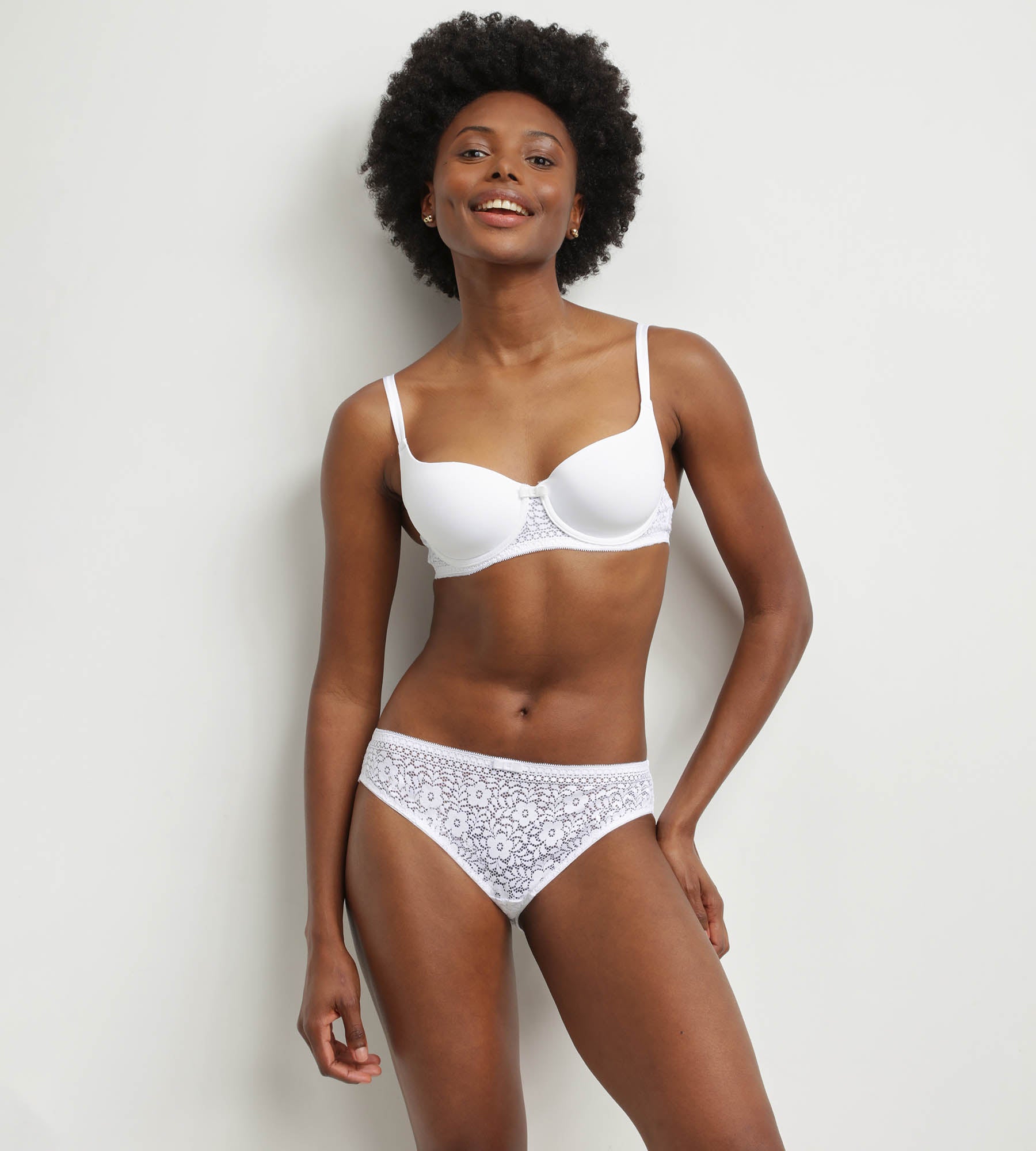 Lace Floral Recycled Underwire Bra - White Dim Sublime | Comfortable & Supportive for Everyday Wear & Special Occasions