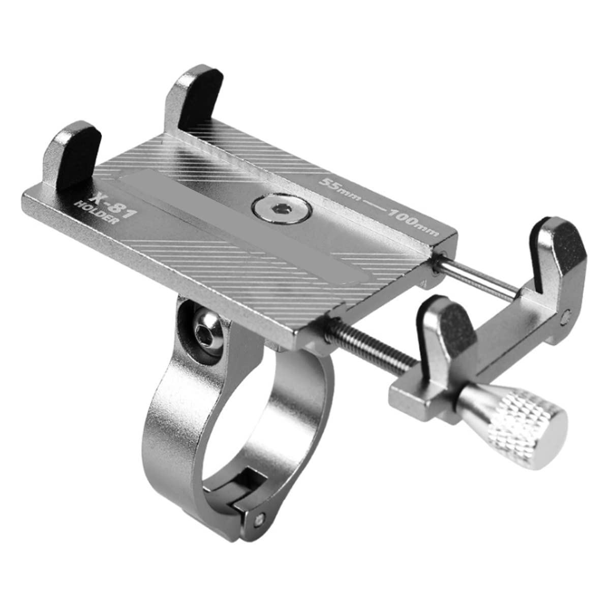 Aluminum Alloy Bike Phone Mount Holder - Universal Bicycle Phone Bracket for iPhone & Android - Secure Cycling Phone Stand for Mountain & Road Bikes - Perfect for Outdoor Sports & Commuting