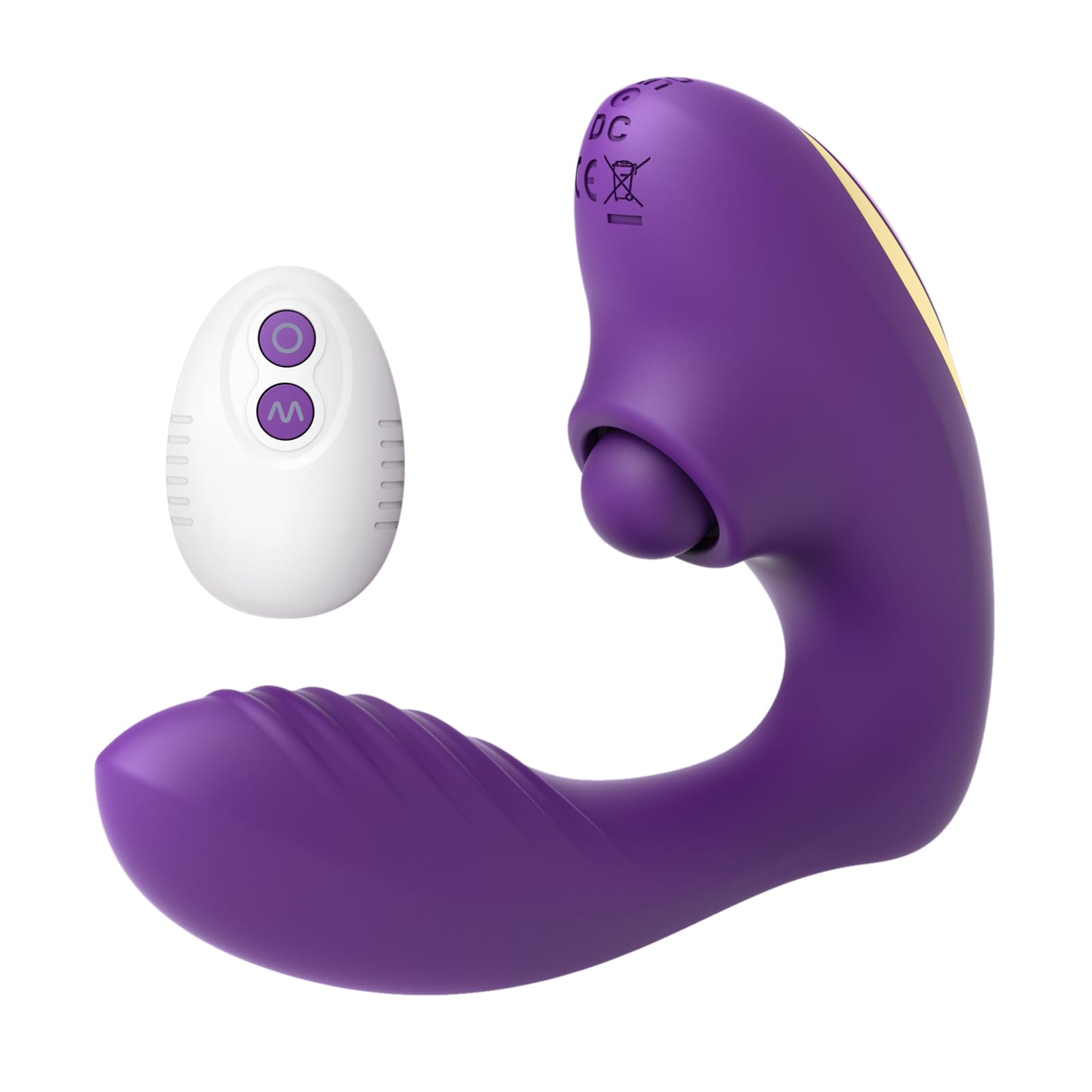Tracy's Dog Rabbit Vibrator for Women - Dual Clitoral & G-Spot Stimulation with Remote Control, 10 Vibration & 10 Tapping Modes, Body-Safe Silicone, Waterproof & Rechargeable Adult Toy - Perfect for Couples Play & Solo Pleasure (Purple)