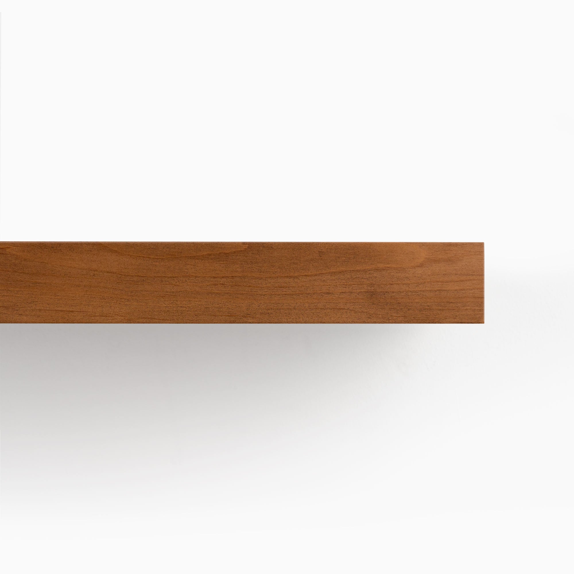 Aksel Inlay Nutmeg Floating Shelf - Rustic Wood Wall Shelf for Living Room, Kitchen, Bathroom & Office Storage Decor