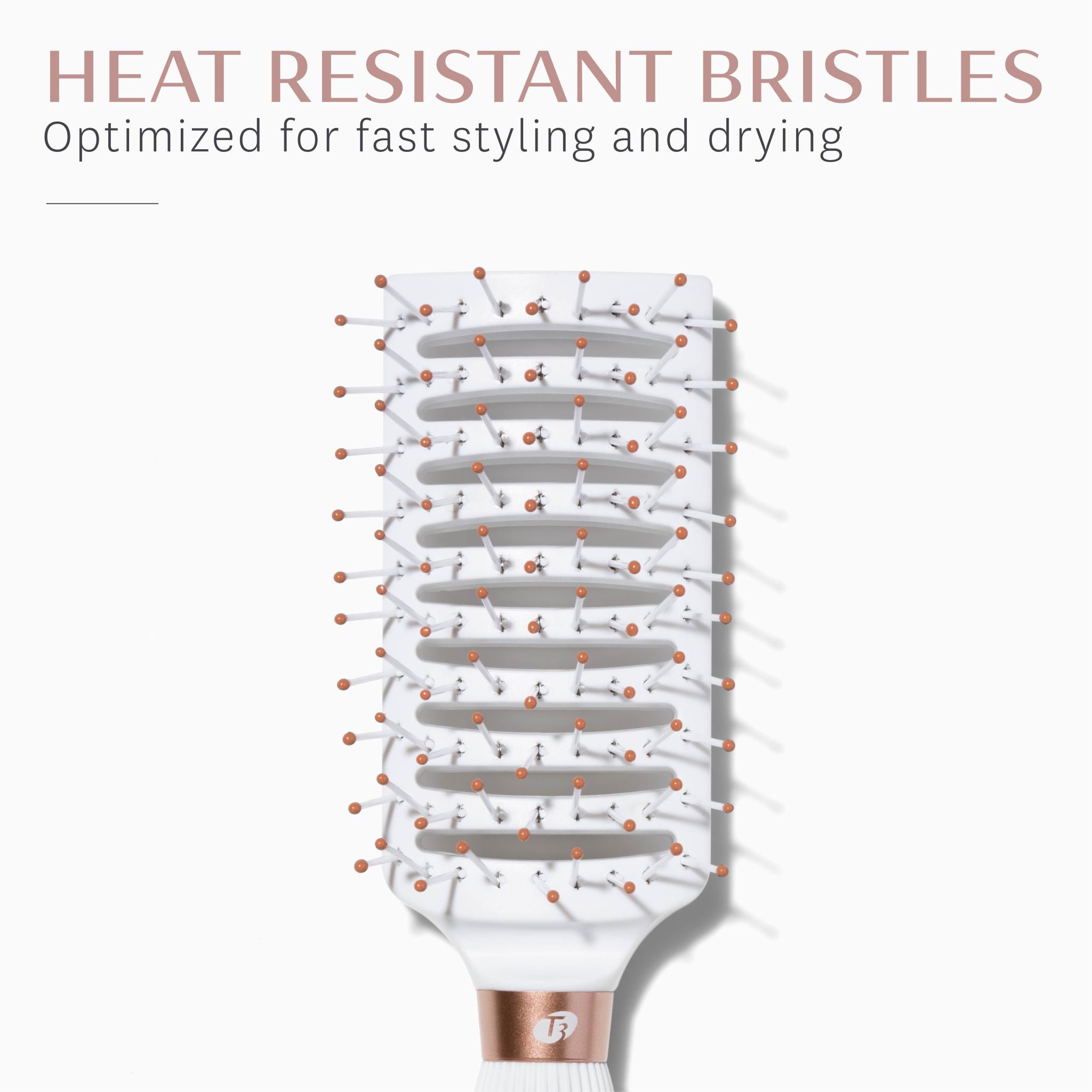 T3 Dry Vent Brush - Hair Styling Tool for Detangling & Volume - Perfect for Home & Salon Use