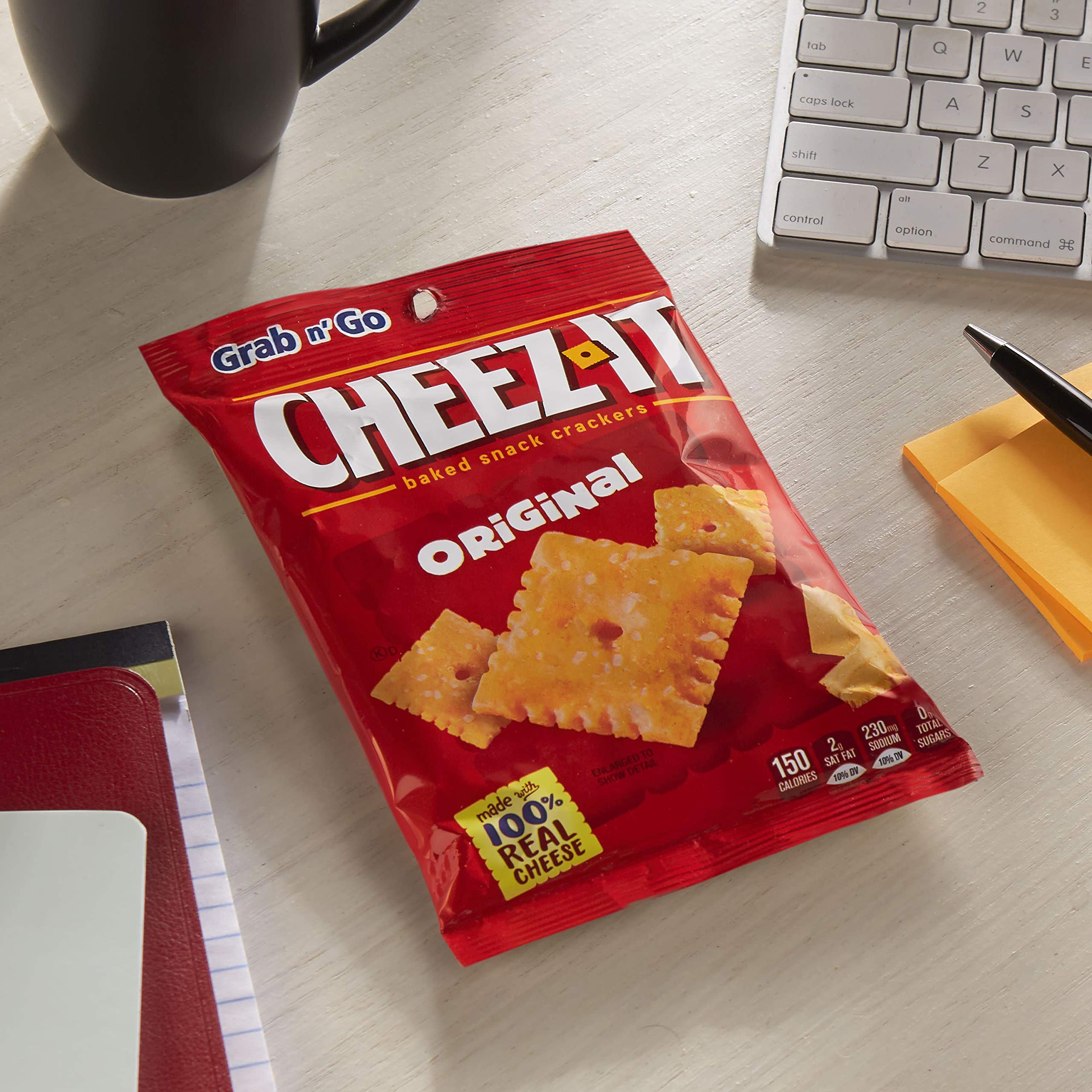Cheez-It Original Baked Cheese Crackers - 3oz Single Serve Bags (Pack of 36) | Perfect for On-the-Go Snacking, Lunch Boxes & Office Breaks