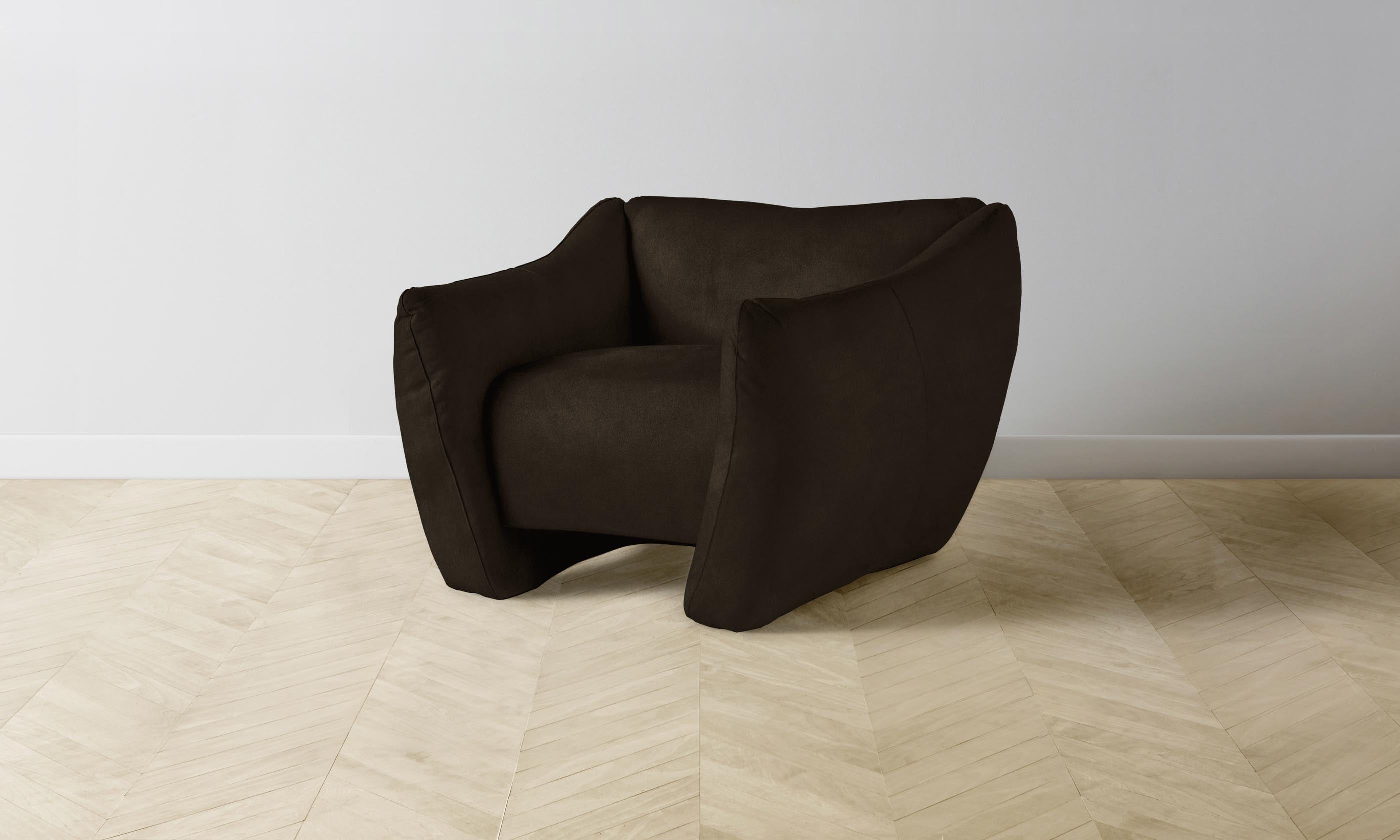Premium Nubuck Leather Bond Chair in Espresso Brown - Modern Office Chair for Home & Workspace - Perfect for Executive Desks, Study Rooms & Cozy Reading Nooks