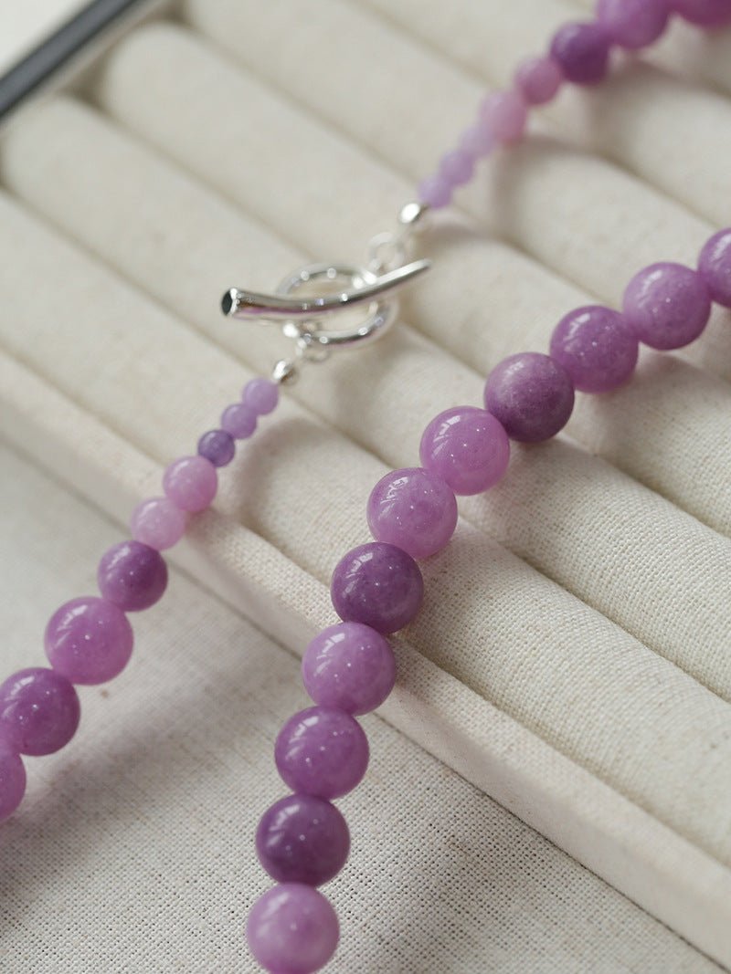Lavender Grapevine Gemstone Beaded Necklace - Elegant Purple Grape Jewelry for Women | Perfect for Boho Fashion, Weddings & Special Occasions