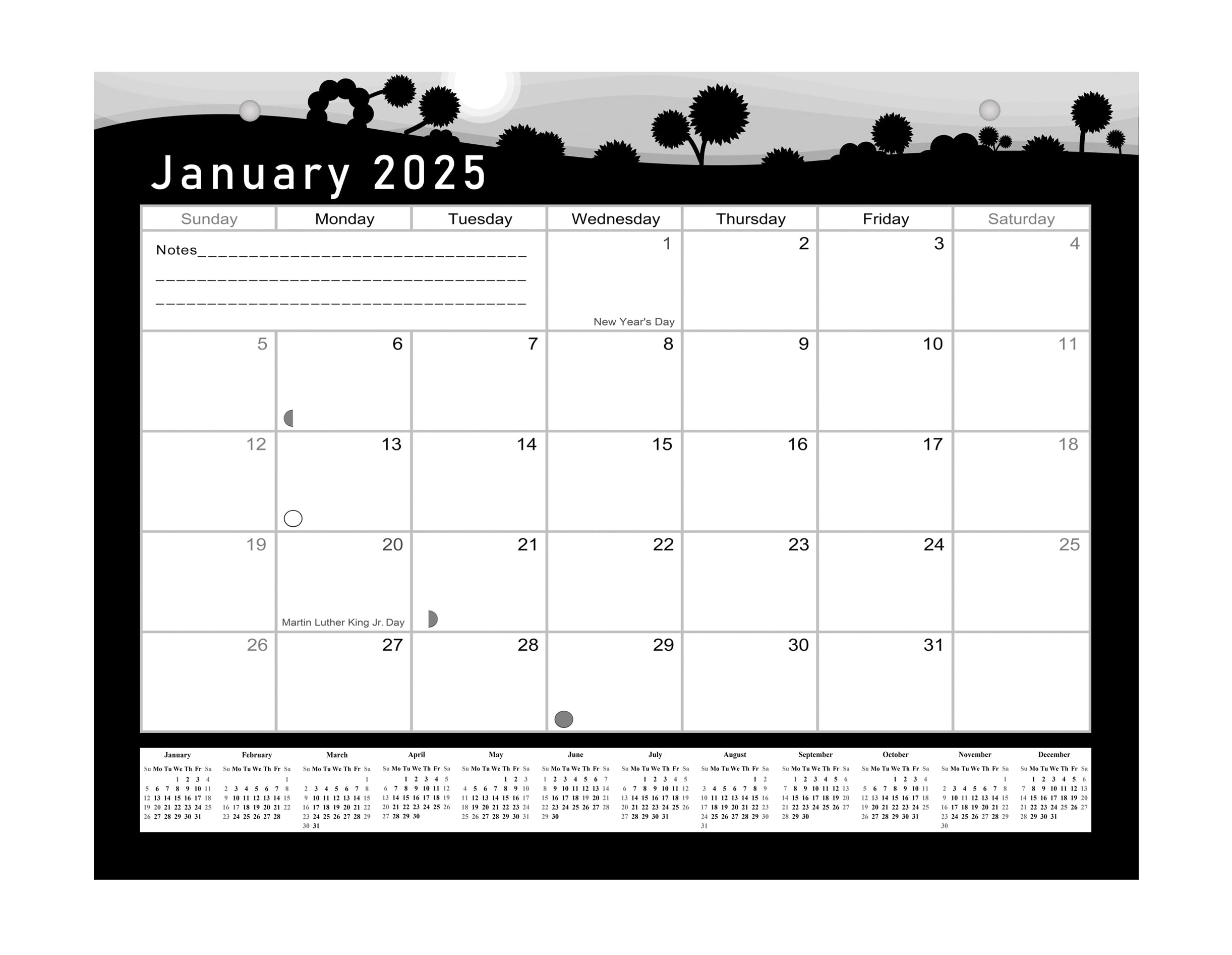 2024-2025 18-Month Magnetic & Desk Calendar Planner - Wall/Desktop Organizer with Monthly Layout (Edition #15) - Perfect for Office, Home & School Planning