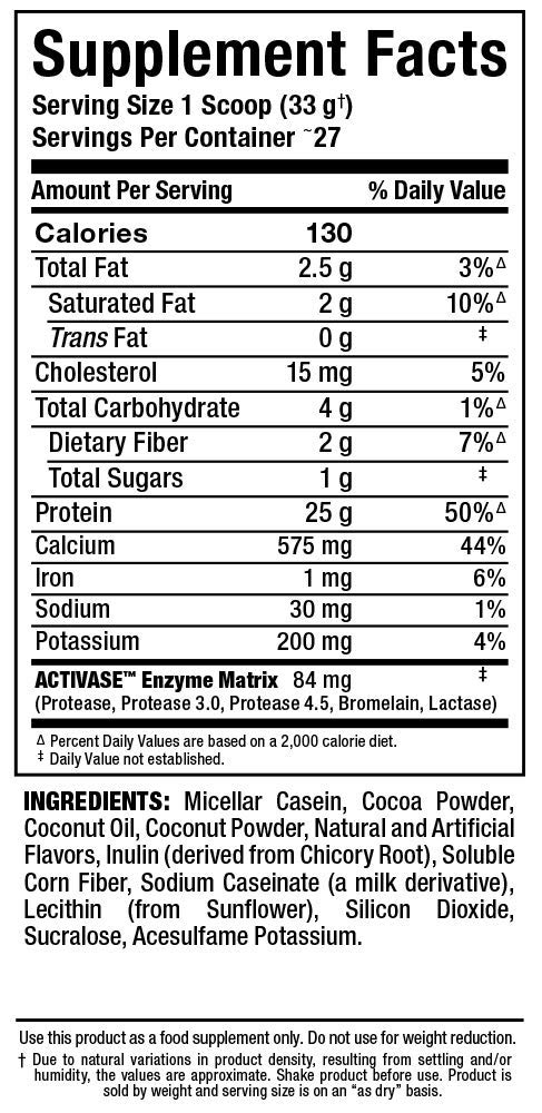 ALLMAX CASEIN-FX Protein Powder, Chocolate Flavor - 2 lb (25g Slow-Release Protein Per Scoop) - Low Carb, Zero Added Sugar - 27 Servings - Ideal for Nighttime Recovery & Muscle Growth