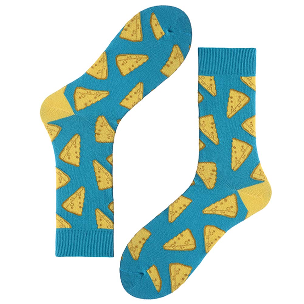 Men's Fun Crew Socks - Colorful Cotton Novelty Casual Dress Socks for Work, Party & Everyday Wear