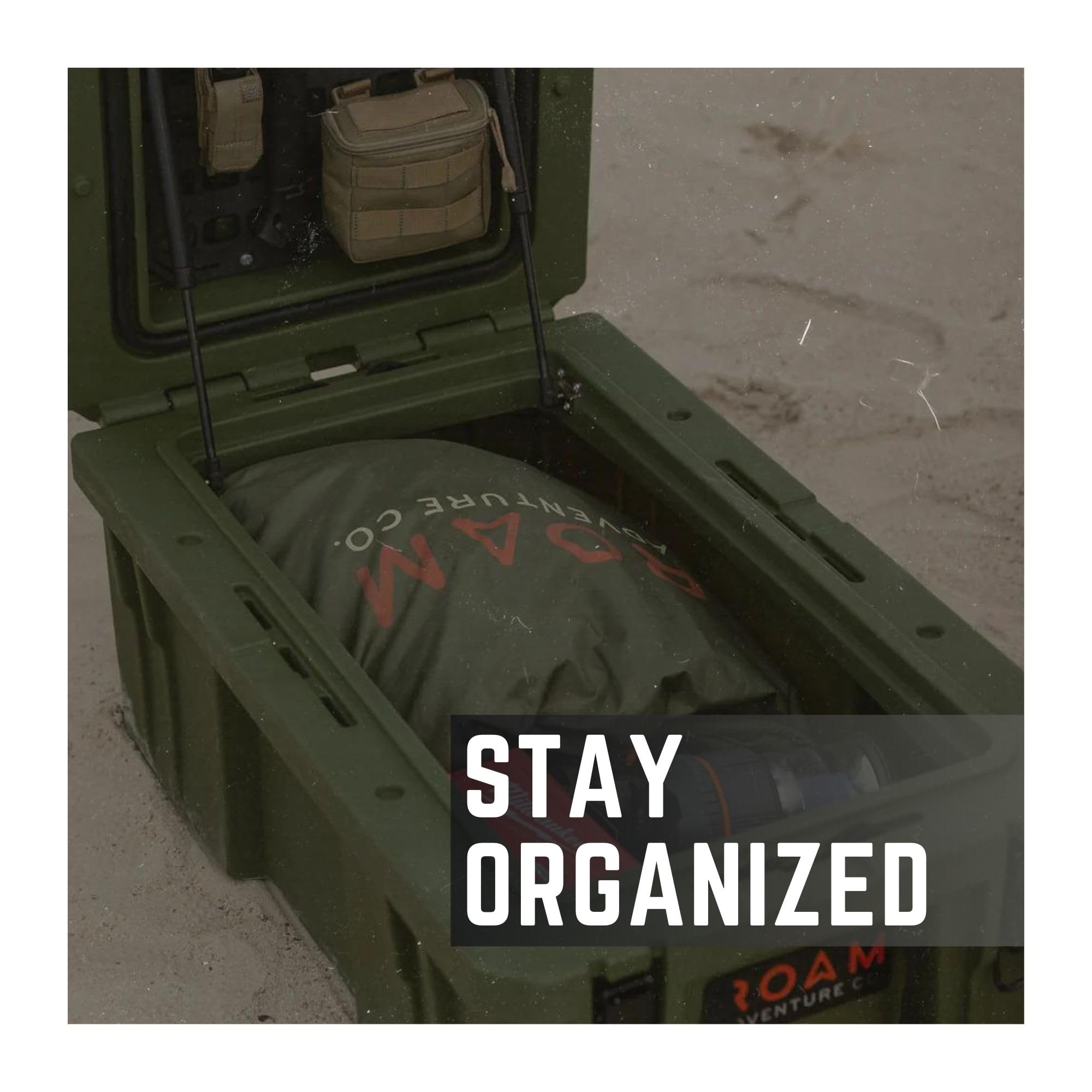 ROAM Rugged Cargo Box - Heavy Duty Waterproof Roof Top Storage Case with Lock | Truck Bed Organizer & Camping Gear Container | Perfect for Off-Road Adventures, Overland Travel & Outdoor Equipment Storage