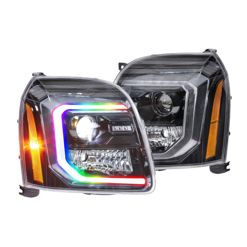 2007-2014 GMC Yukon & Yukon XL Morimoto XB Hybrid LED Headlights - Multicolor Flow Series - Upgrade for Night Driving & Off-Road Adventures