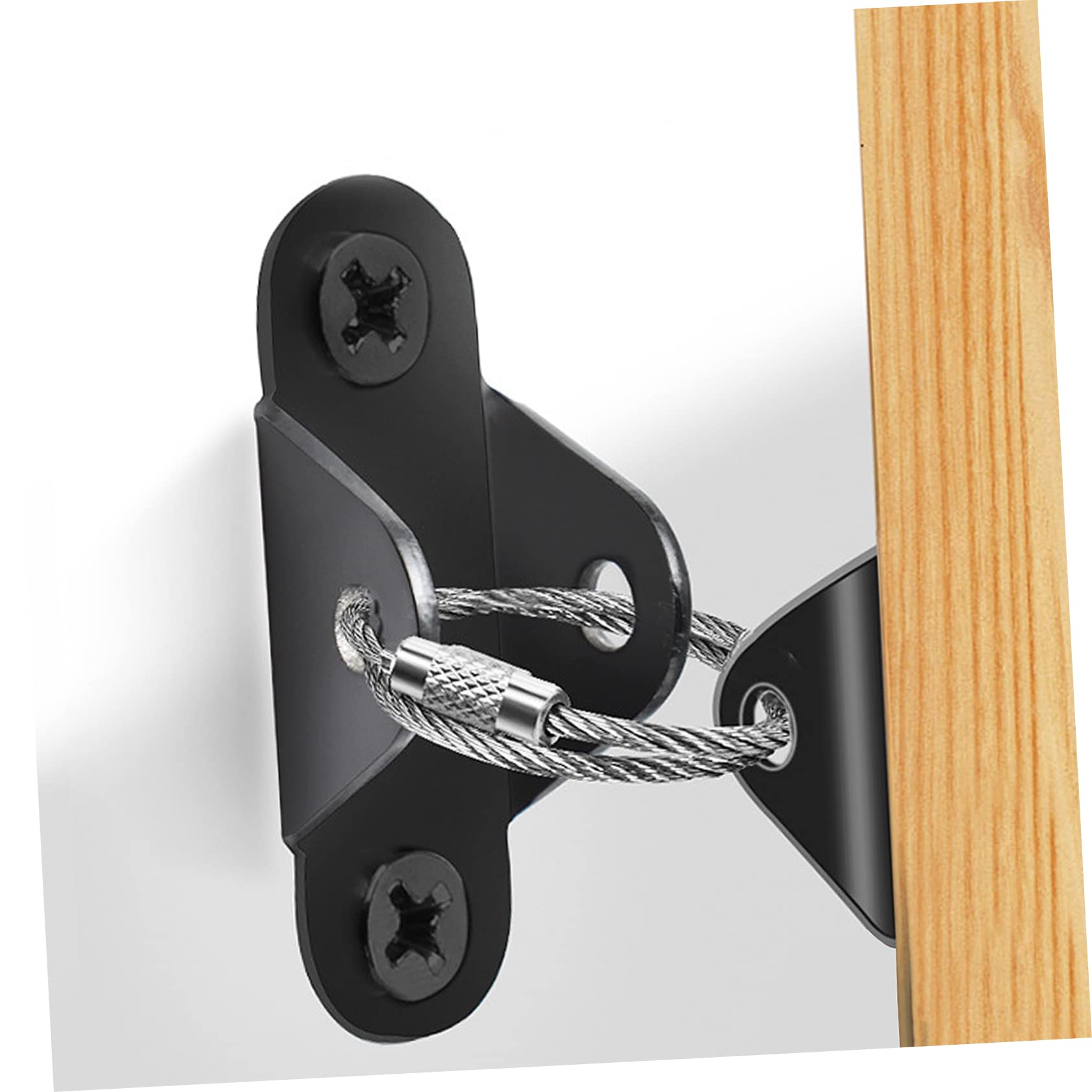 3 Sets Anti-Tip Furniture Anchors Kit for Kids Book Racks, TV Stands & Dressers - Heavy Duty Cabinet Wall Anchors to Prevent Falling Furniture - Perfect for Baby Rooms, Nurseries & Childproofing Homes