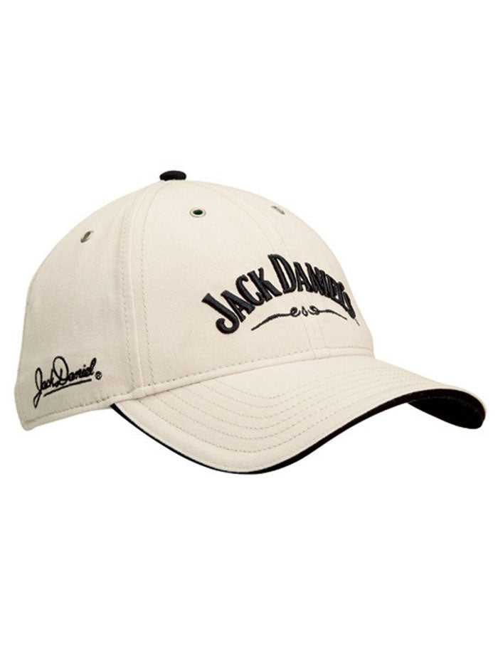 Jack Daniels JD77 77 Cap Stone Beige Hat - Premium Distillery Logo Baseball Cap for Men & Women - Perfect for Country Music Concerts, BBQ Parties & Whiskey Tasting Events