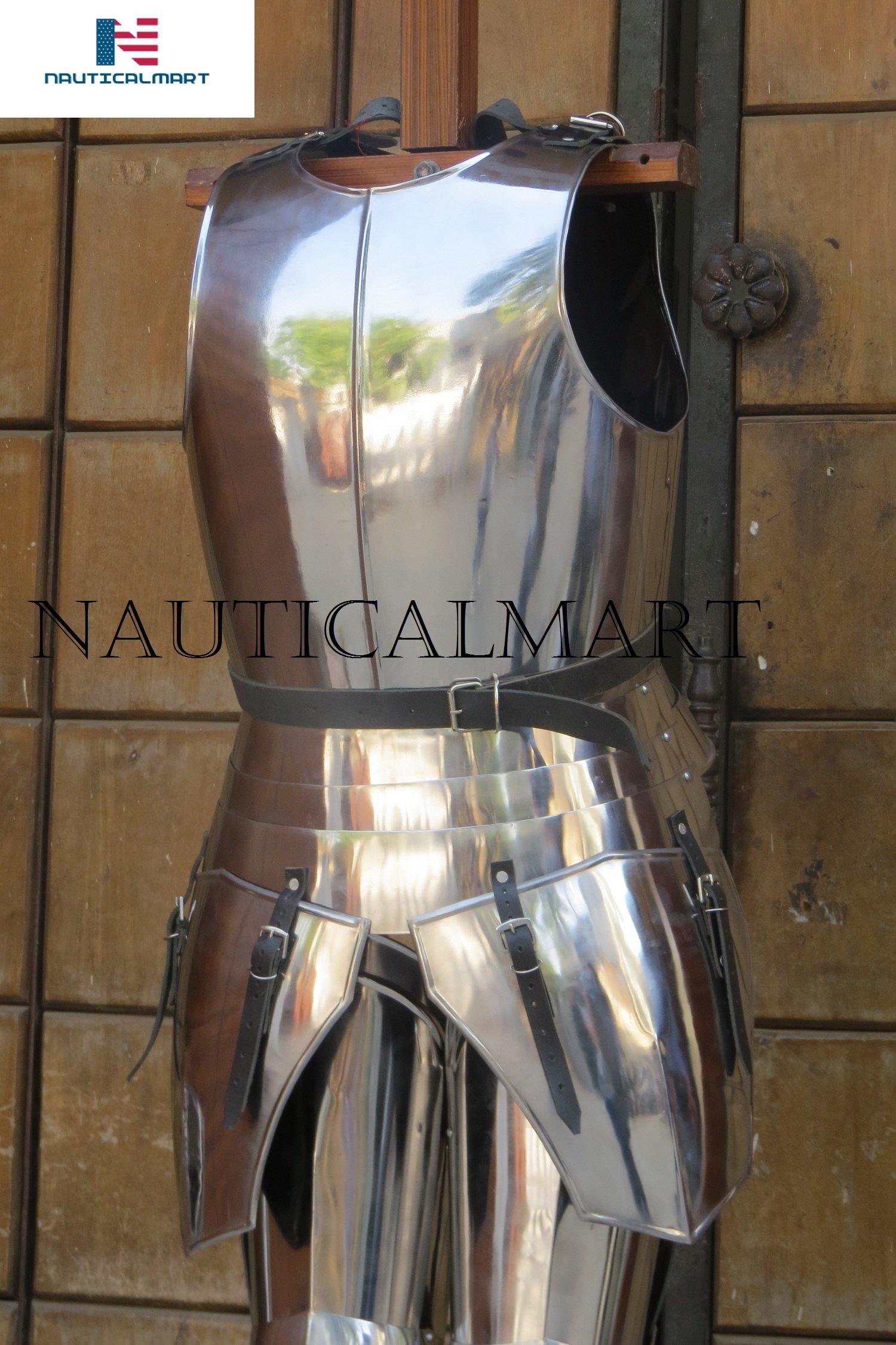 Medieval Steel Breastplate for Men - Authentic Knight Armor Costume for Halloween, LARP, Cosplay & Renaissance Fairs | Durable Fantasy Chest Guard & Cuirass for Role-Playing & Historical Reenactments