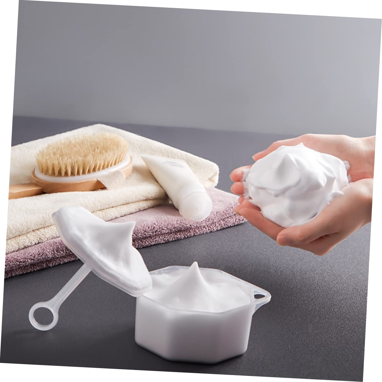 2 Pack Portable Bubble Bottle for Face Care - Rich Foam Maker for Skincare & Makeup - White Bubble Cleansing Tool for Deep Cleaning & Relaxation - Perfect for Daily Skincare Routine & Spa Day at Home