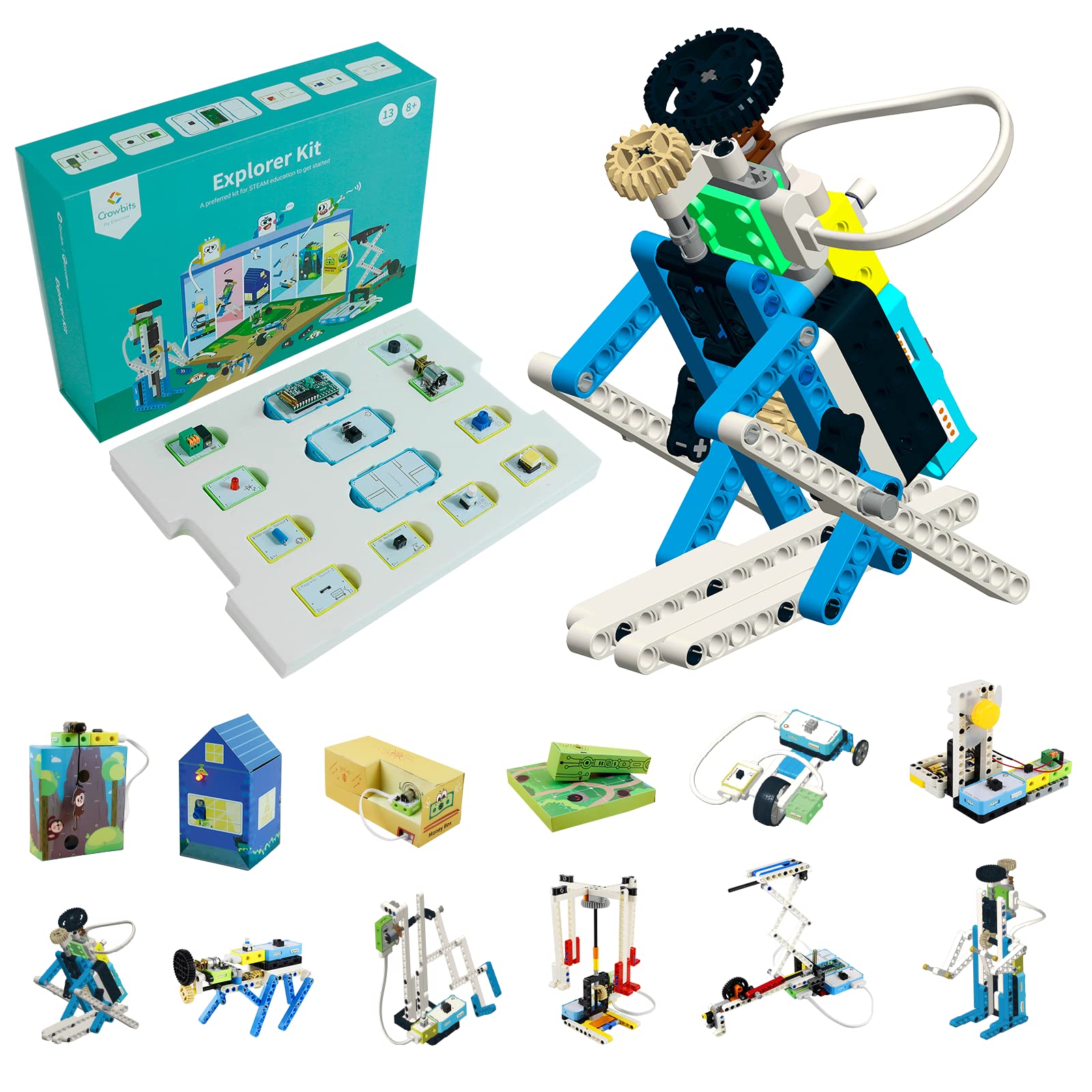 Letscode Programming Learning Kit for Beginners - No Coding Required, STEM Educational Toy with Sensor Modules, Creative Electronics Project Kit for Kids & Teens | Perfect for Home, School & Makerspace Coding Activities