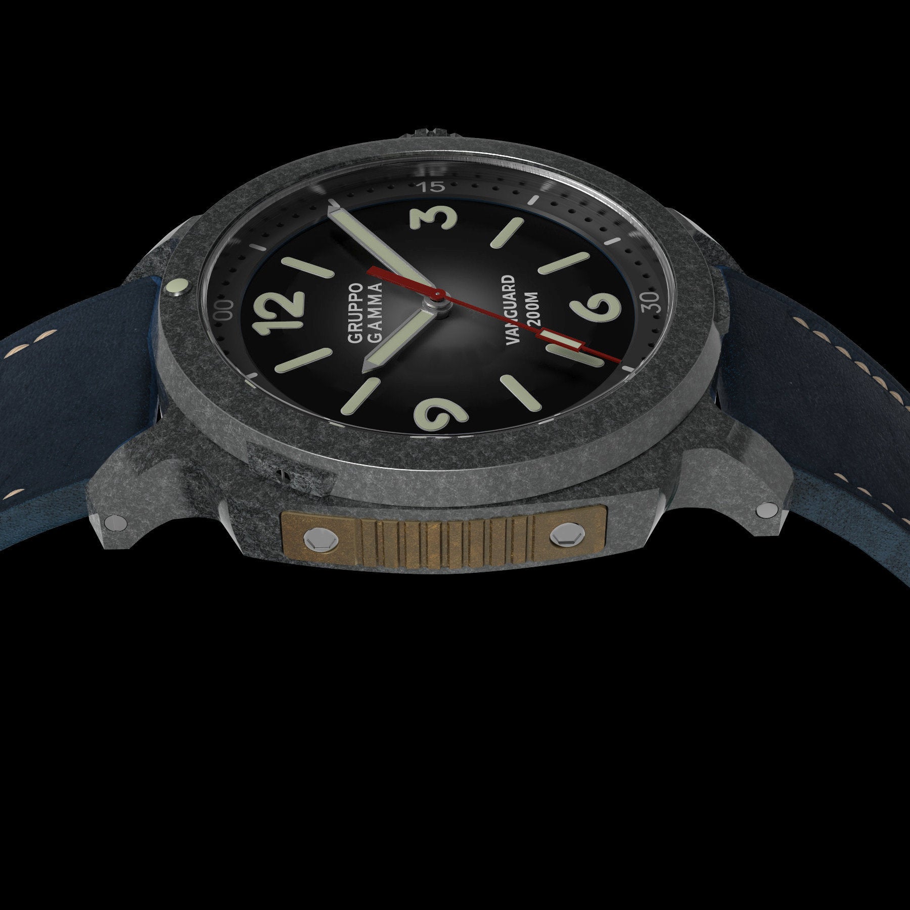 Gruppo Gamma Vanguard AV 16 - Premium Italian Leather Watch for Men | Waterproof & Durable | Perfect for Business, Casual & Outdoor Activities