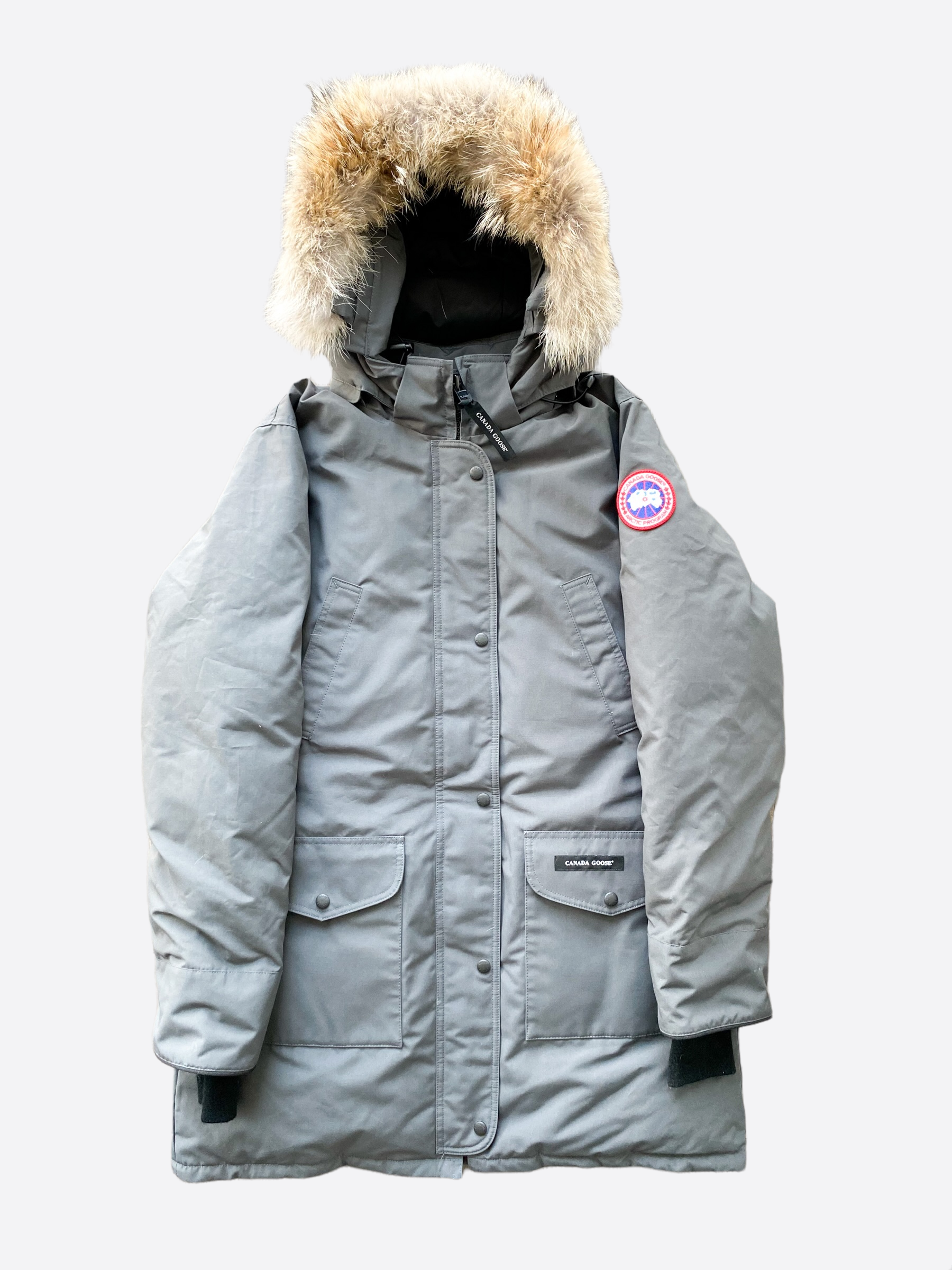 Canada Goose Graphite Trillium Women's Parka - Waterproof Winter Coat with Fur Trim Hood for Extreme Cold Weather | Perfect for Snowboarding, Skiing & Outdoor Adventures