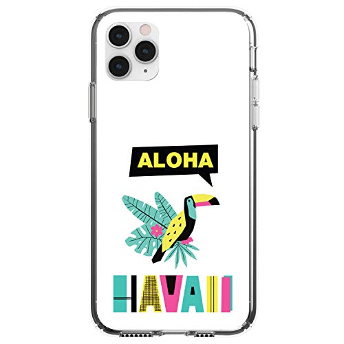 Summer Graphics - Aloha Hawaii Yellow Teal Pink On Clear Case