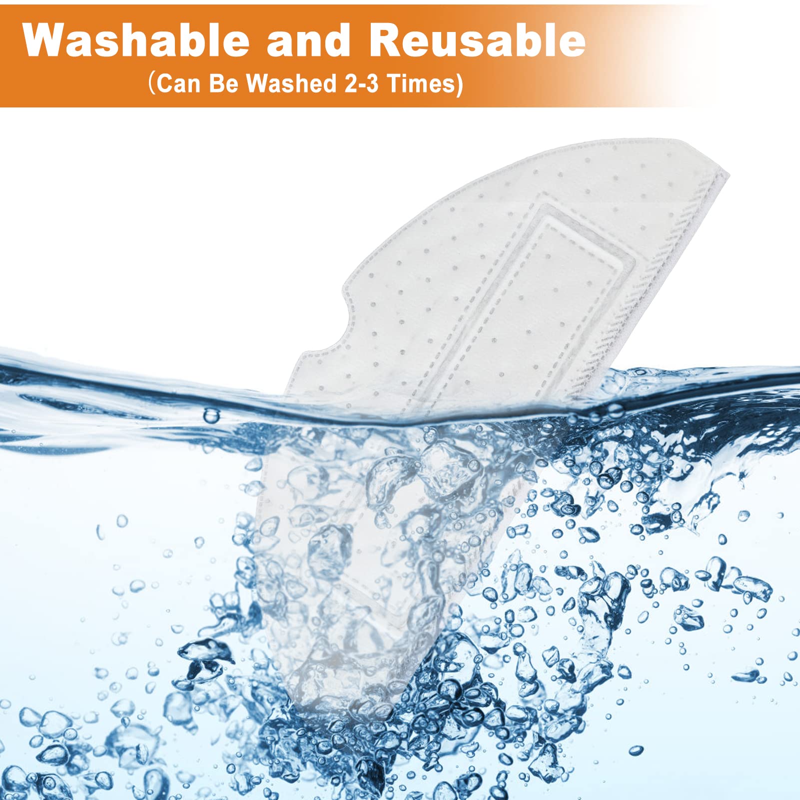 20pcs Disposable Mop Pads for Xiaomi Roborock S7/S7+/T7s/T7 Splus - Super Absorbent, Easy to Install Wet Cleaning Pads - Perfect for Hardwood Floors, Tile & Pet Hair Removal