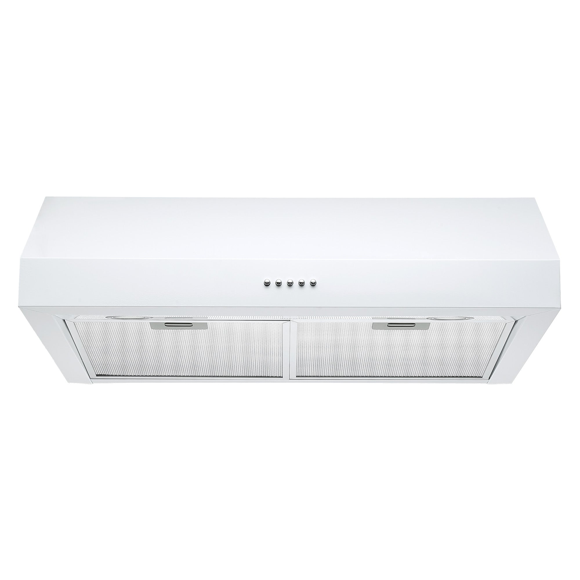 Ancona 30 Inch Ducted Under Cabinet Range Hood in White - Powerful Kitchen Ventilation for Smoke & Odor Removal - Perfect for Home Cooking & Baking