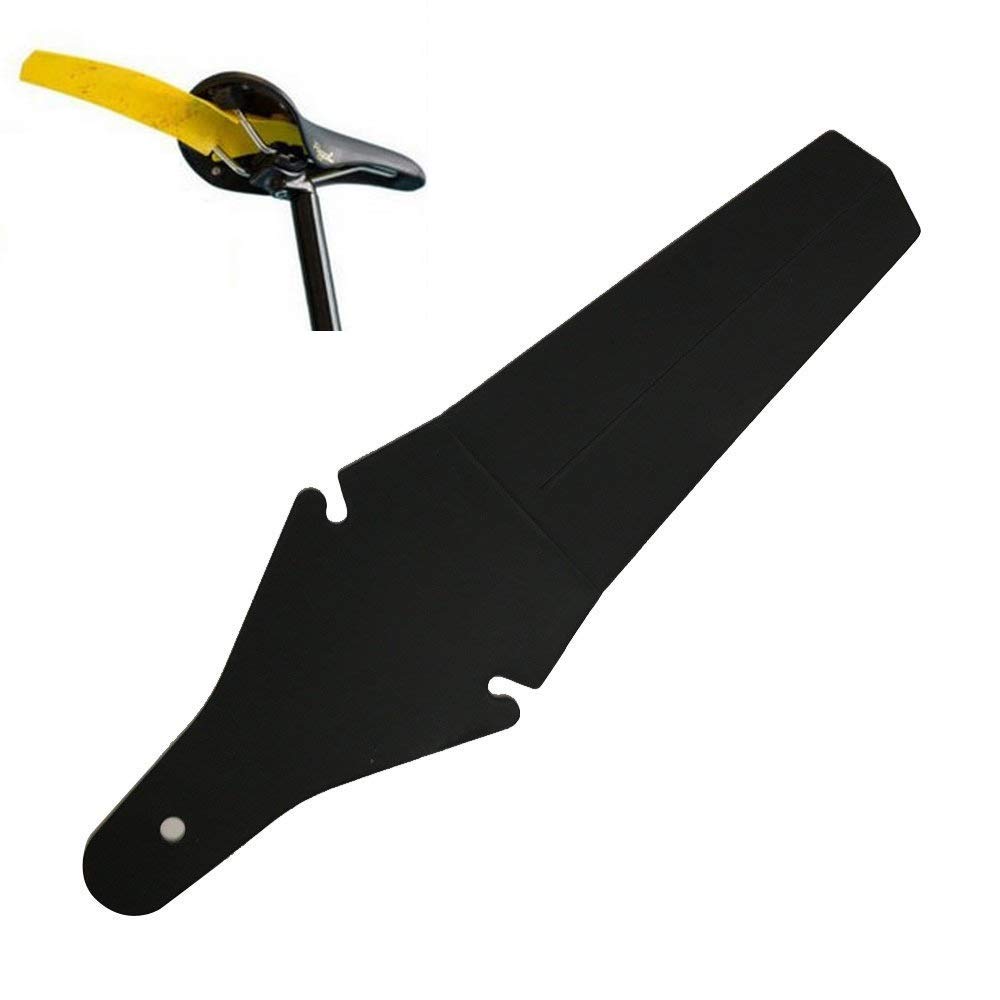 WIROJ Bike Mud Guard - Waterproof Rear Fender for Road & Mountain Bikes | Durable Cycling Tire Protection | Perfect for Commuting, Off-Road & Wet Weather Riding (Black)