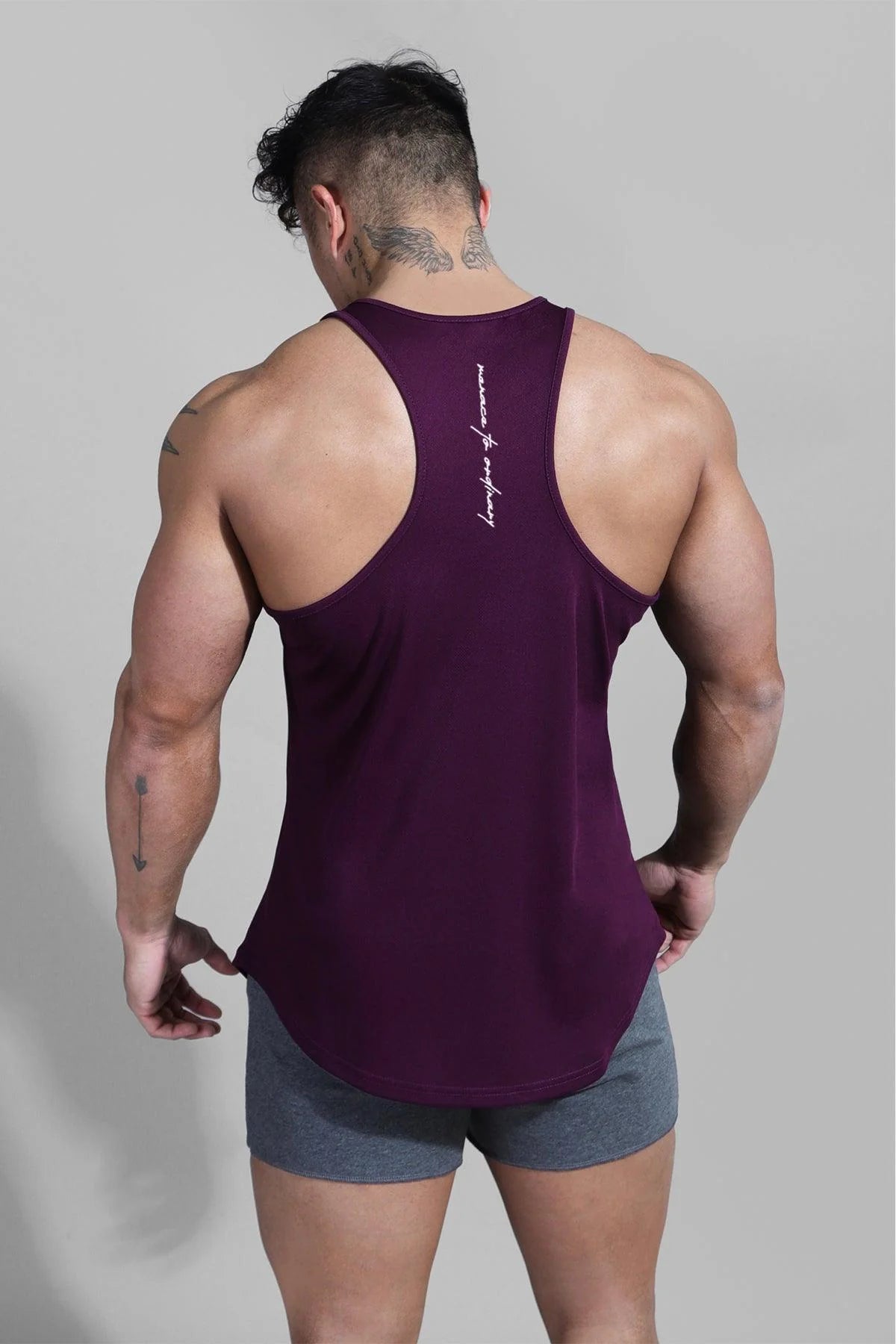 Jed North Microfiber Dri-Fit Tank Top for Women - Dark Purple Workout Shirt for Running, Yoga & Gym - Moisture Wicking Athletic Performance Top