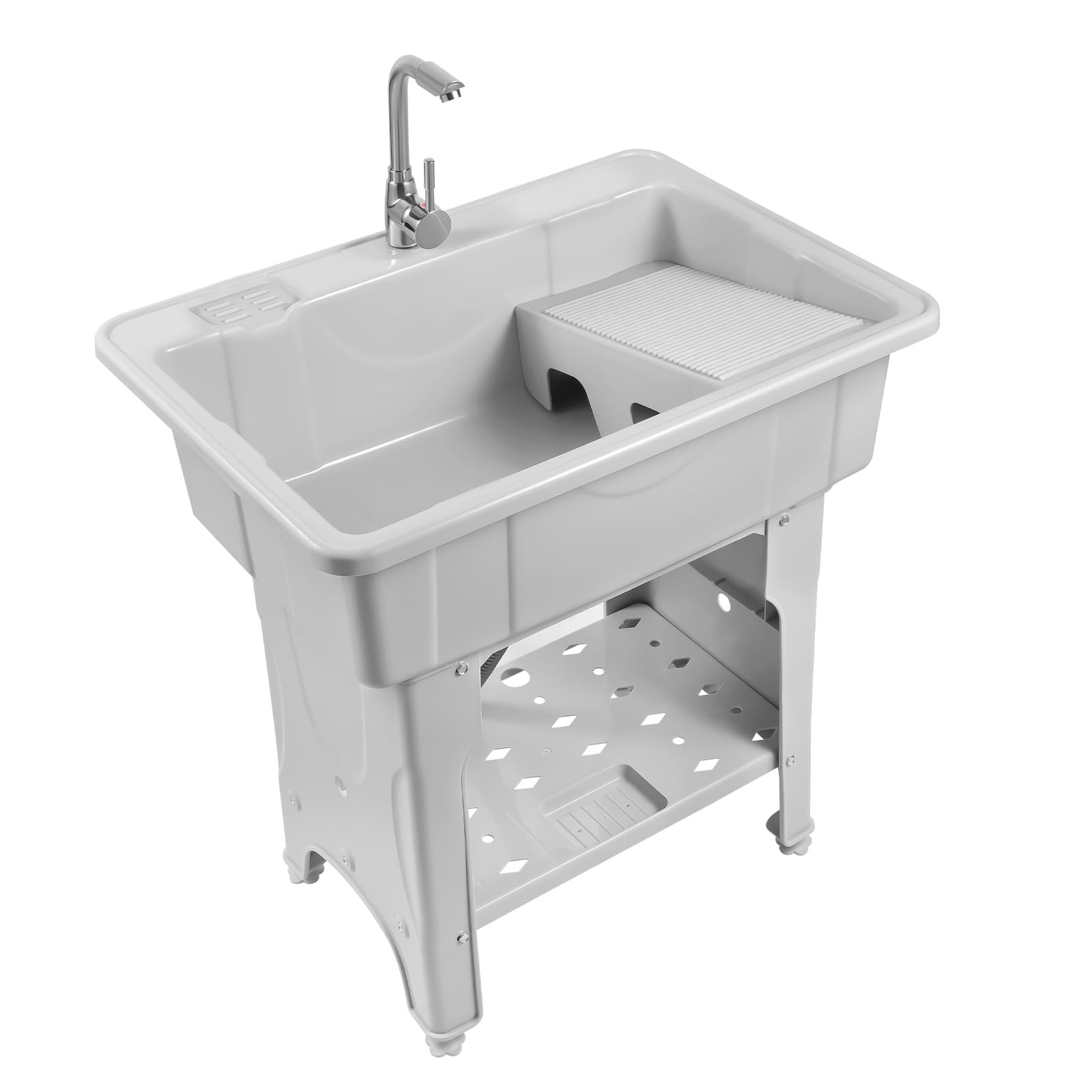 Heavy-Duty Utility Sink with Washboard - 31.5