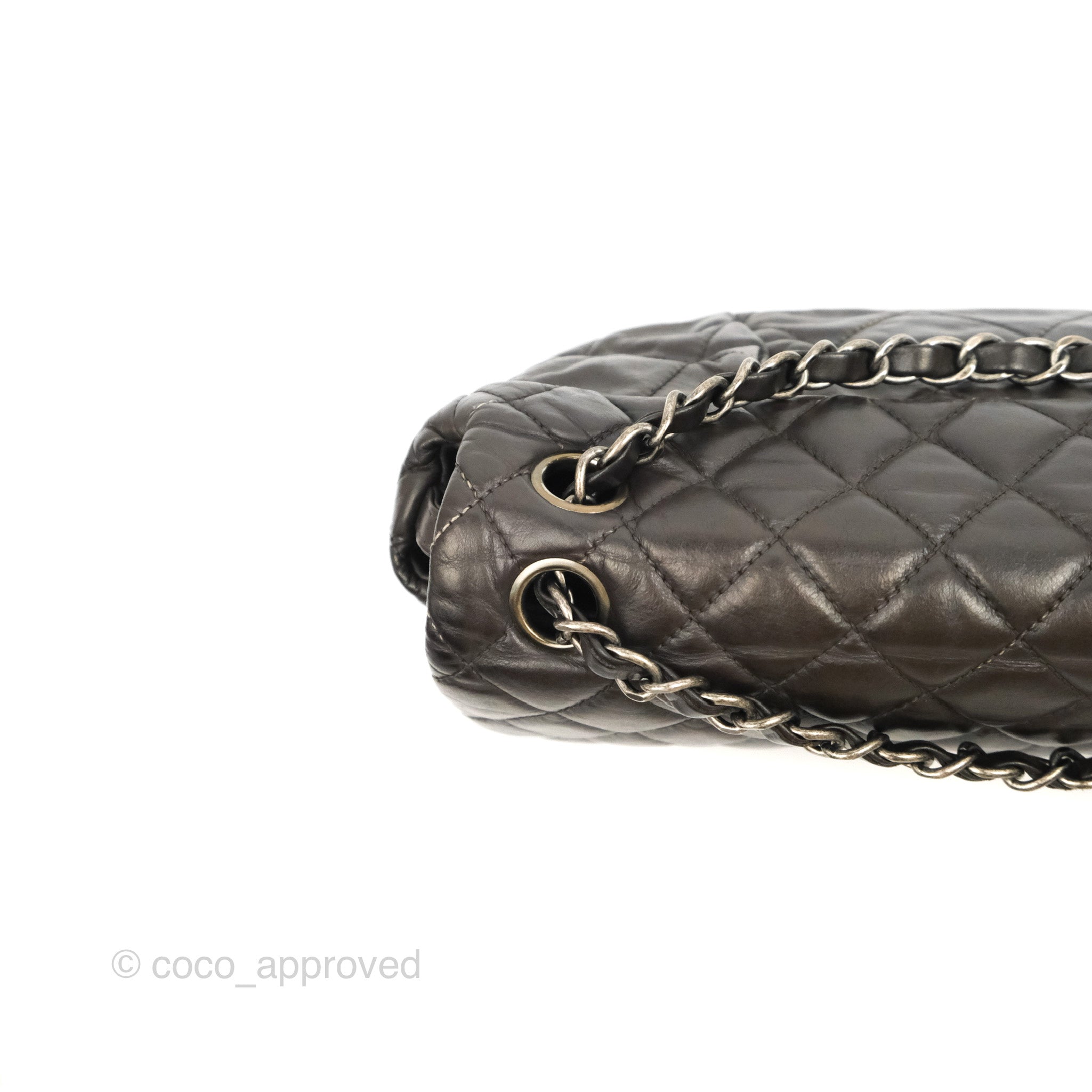 Chanel Quilted Flap Bag in Iridescent Dark Brown Calfskin with Ruthenium Hardware - Luxury Crossbody Purse for Women, Perfect for Parties, Dates & Evening Events