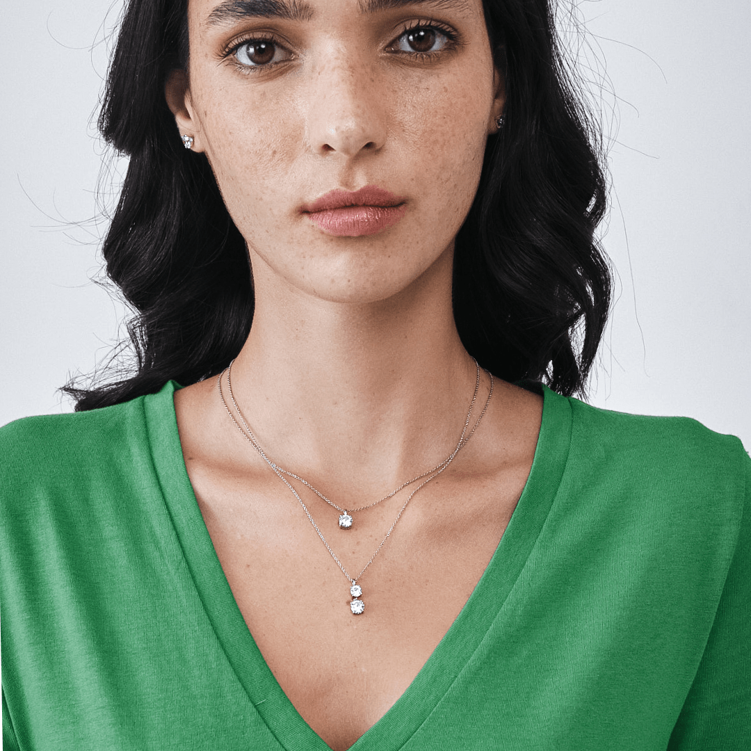 16K/18K Gold Diamond Pendant Necklace for Women - Elegant Jewelry Gift for Anniversary, Birthday & Special Occasions