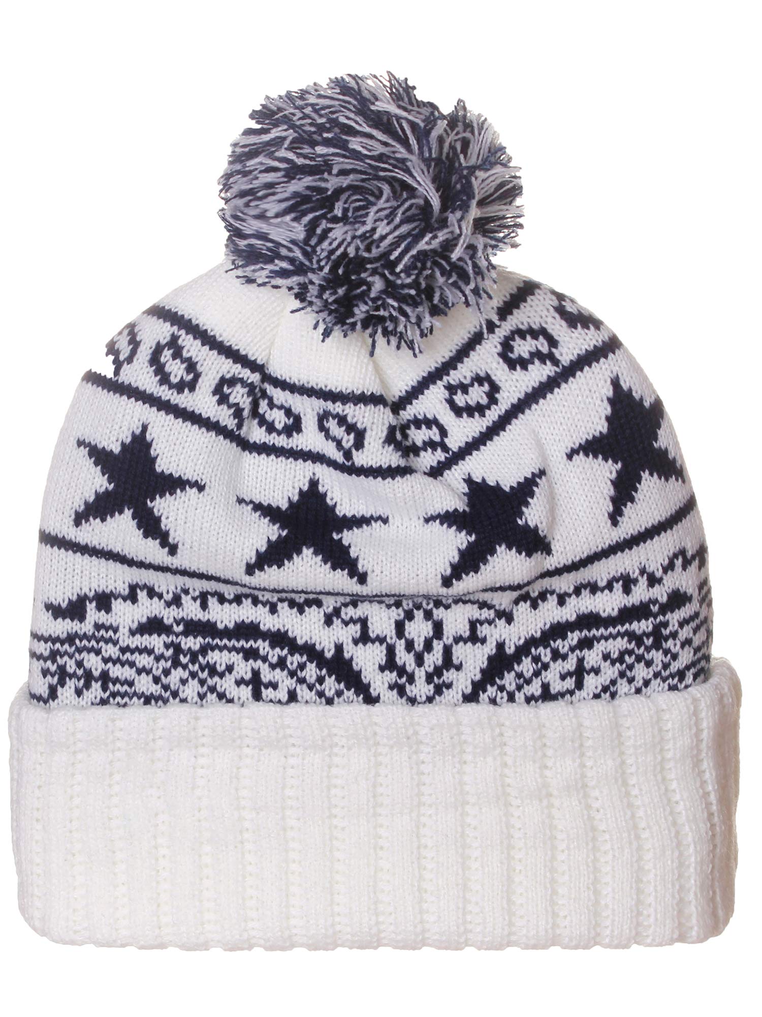 Unisex USA Bandana Style Cities Pom Pom Knit Hat Cap Beanie - Warm Winter Accessory for Men & Women - Perfect for Skiing, Snowboarding & Outdoor Activities