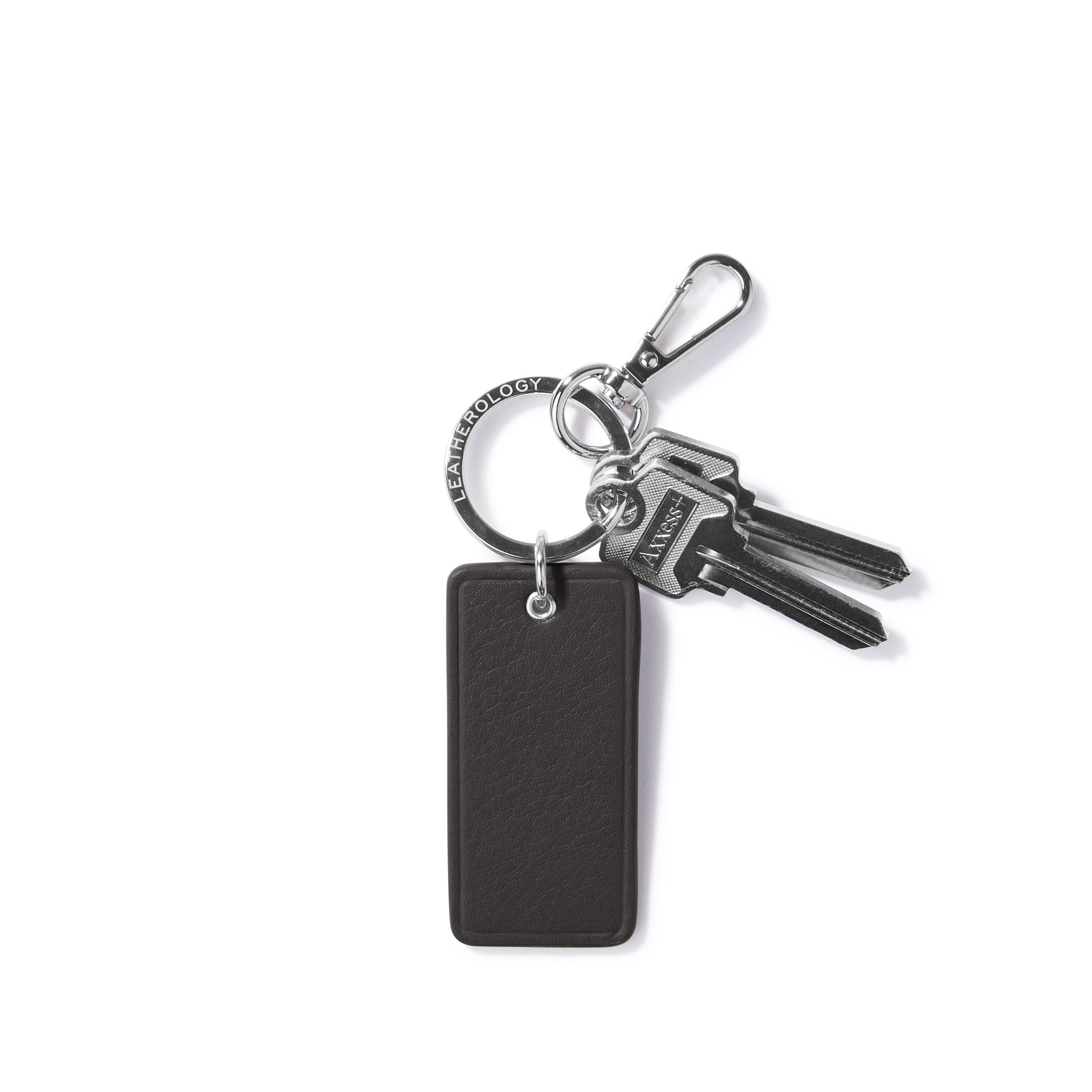 Black Onyx Rectangle Keychain - Stylish and Durable Key Accessory for Everyday Use, Travel, and Gifts