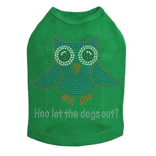 Blue Owl 'Who Let the Dogs Out' Funny Dog Tank Top - Multiple Colors for Pet Lovers & Casual Wear