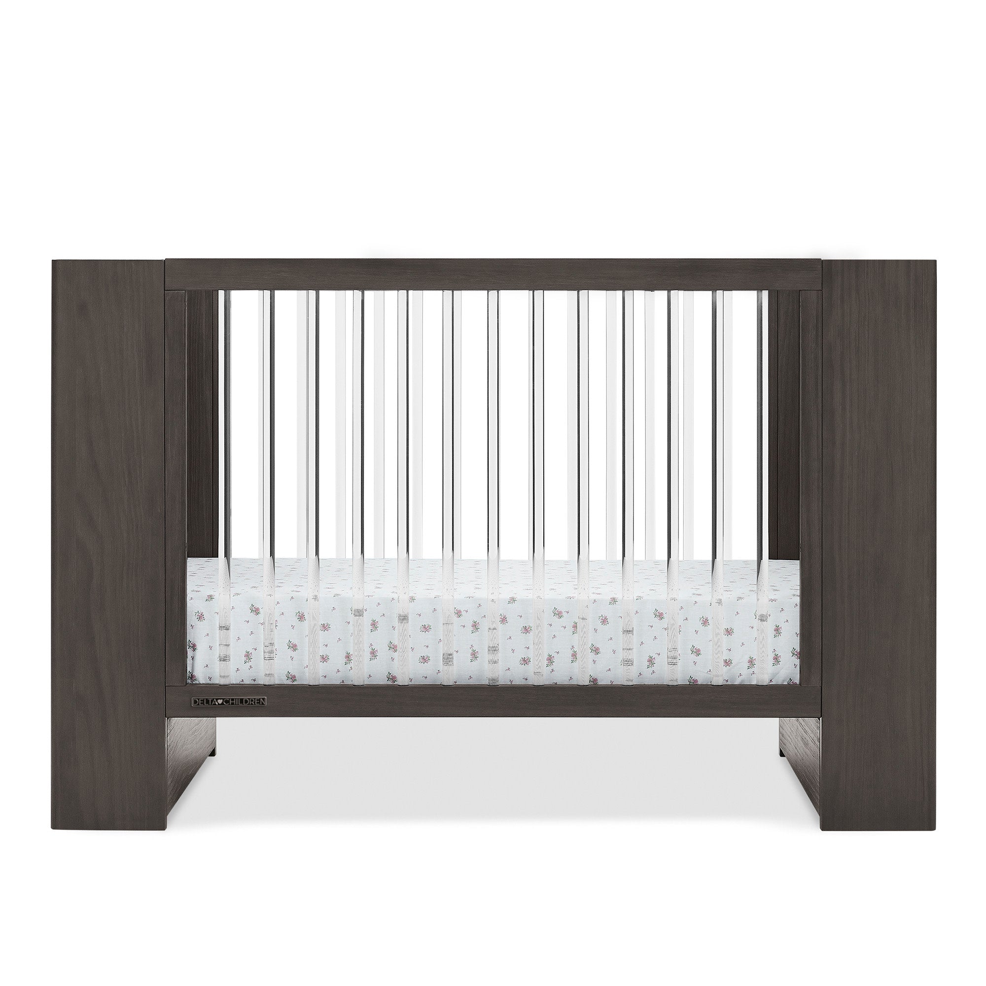 Aerin 4-in-1 Convertible Baby Crib - Toddler Bed, Daybed & Full-Size Bed | Safe & Stylish Nursery Furniture for Newborns to Teens | Perfect for Baby Rooms, Daycare Centers & Guest Bedrooms