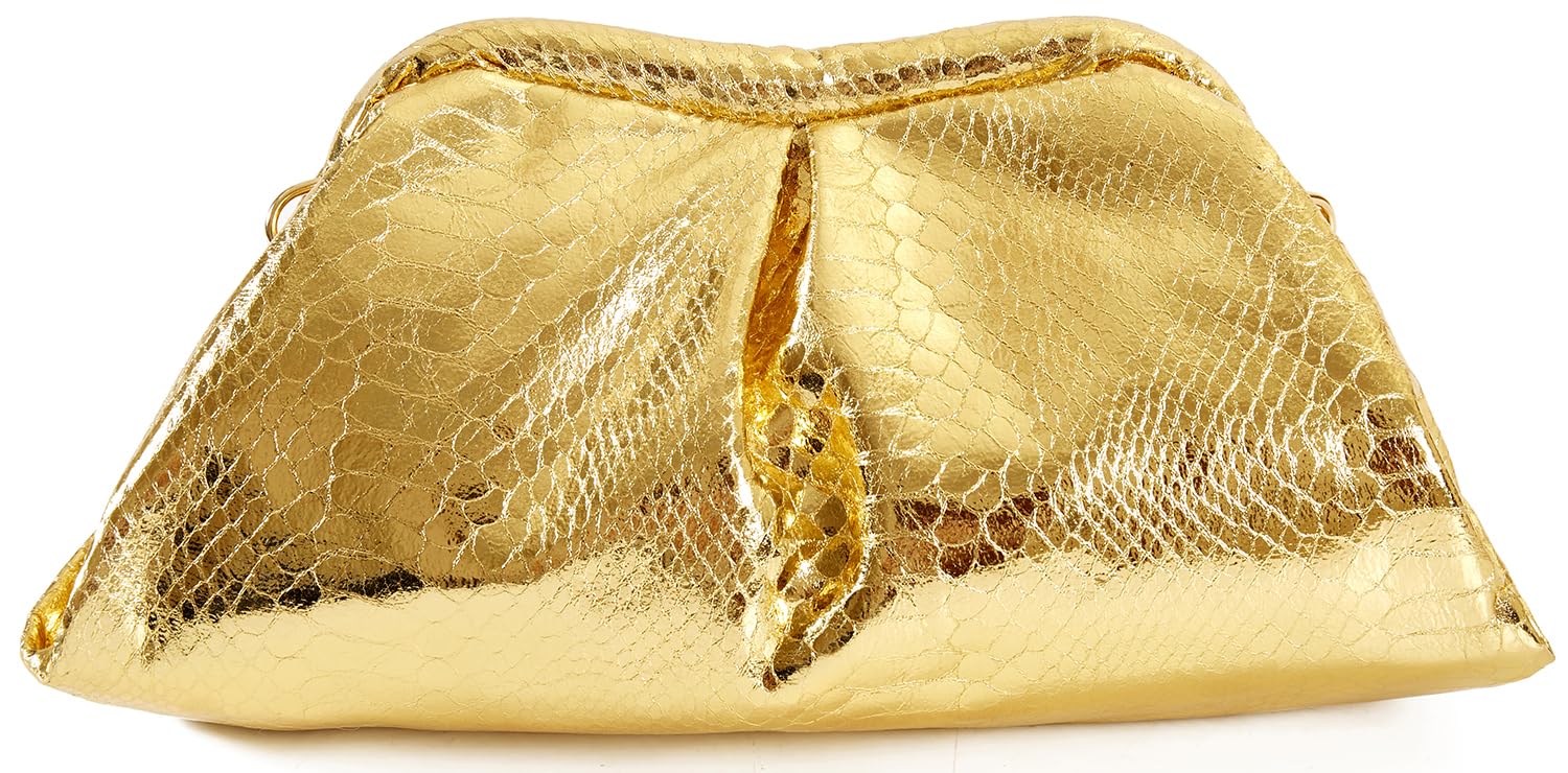 Elegant Clutch Purses for Women - Cloud Shoulder Bags & Evening Dumpling Bags with Ruched Pouch - Perfect for Parties, Weddings & Special Occasions