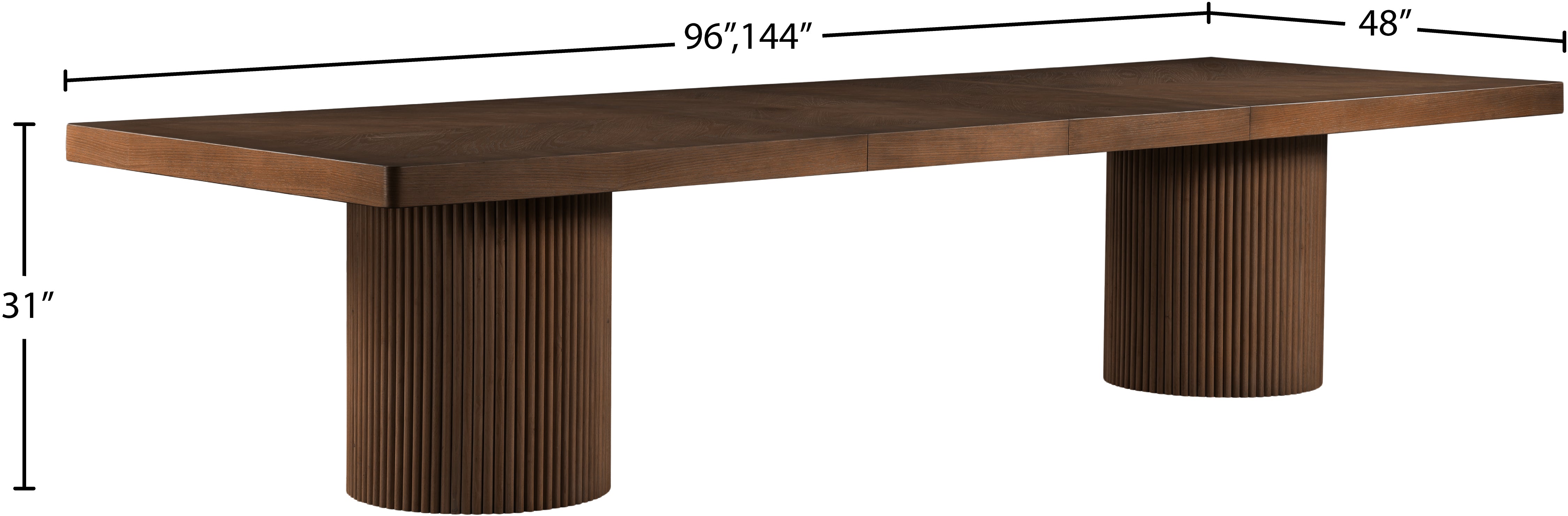 Belinda Dining Table - Modern Wooden Dining Table Set (3-Piece) for Home, Kitchen, and Restaurant Use