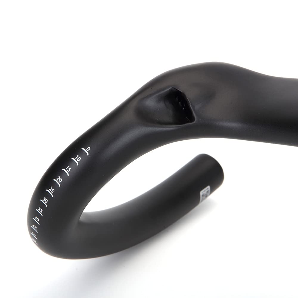 Carbon Fiber Road Bike Handlebars 370/390/410/430mm - Big Flare Cyclocross Drop Bar for Gravel & Adventure Biking - Lightweight & Durable Cycling Handlebar for Road, Race & Commuting