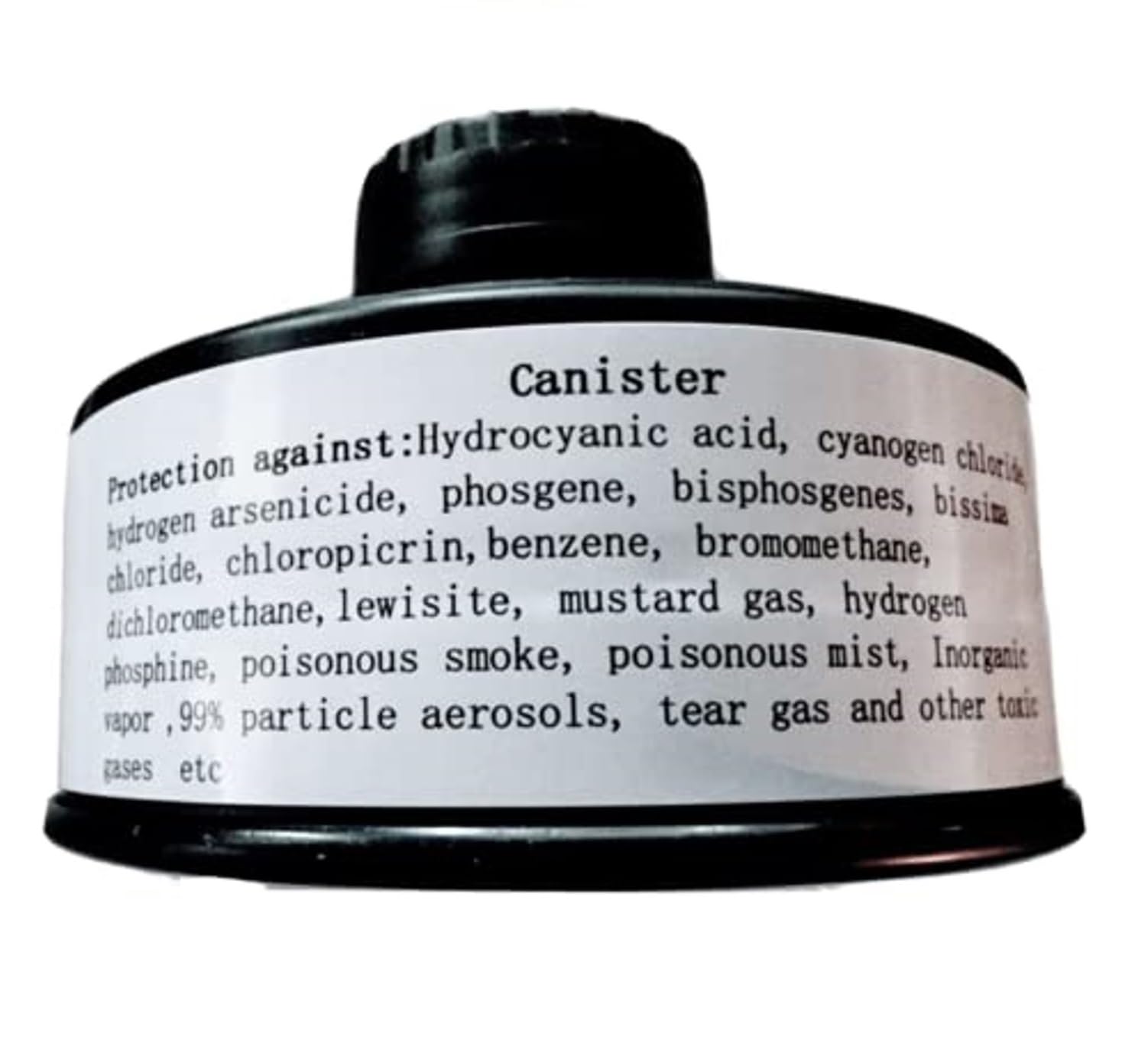KYNG 40mm NATO NBC Gas Mask Filter - CBRN Respirator Filter with 10+ Year Lifespan | Compatible with Military & Survival Masks for Emergency Preparedness & Chemical Protection
