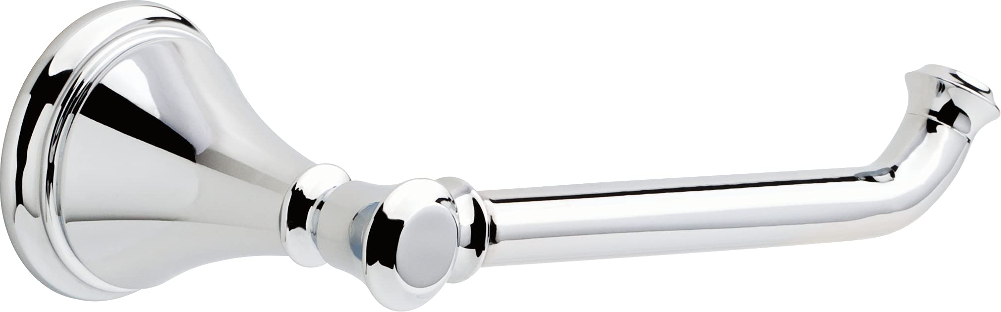 Delta Faucet 79750 Cassidy Chrome Toilet Paper Holder - 3.63 x 8.38 x 3.63 Inches - Modern Bathroom Tissue Roll Dispenser for Home, Apartment & Office Use