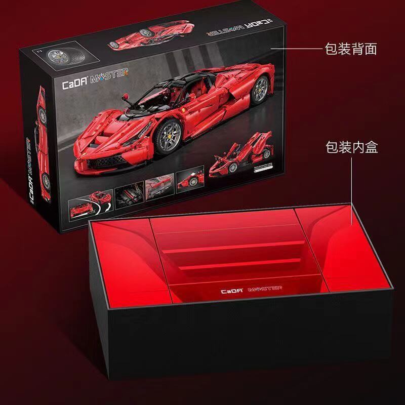 CaDA C61505 Ferrari LaFerrari 1:8 Scale Model Building Kit - Collector's Edition Supercar Toy for Adults & Teens | Perfect for Display, Gifts, and Racing Enthusiasts